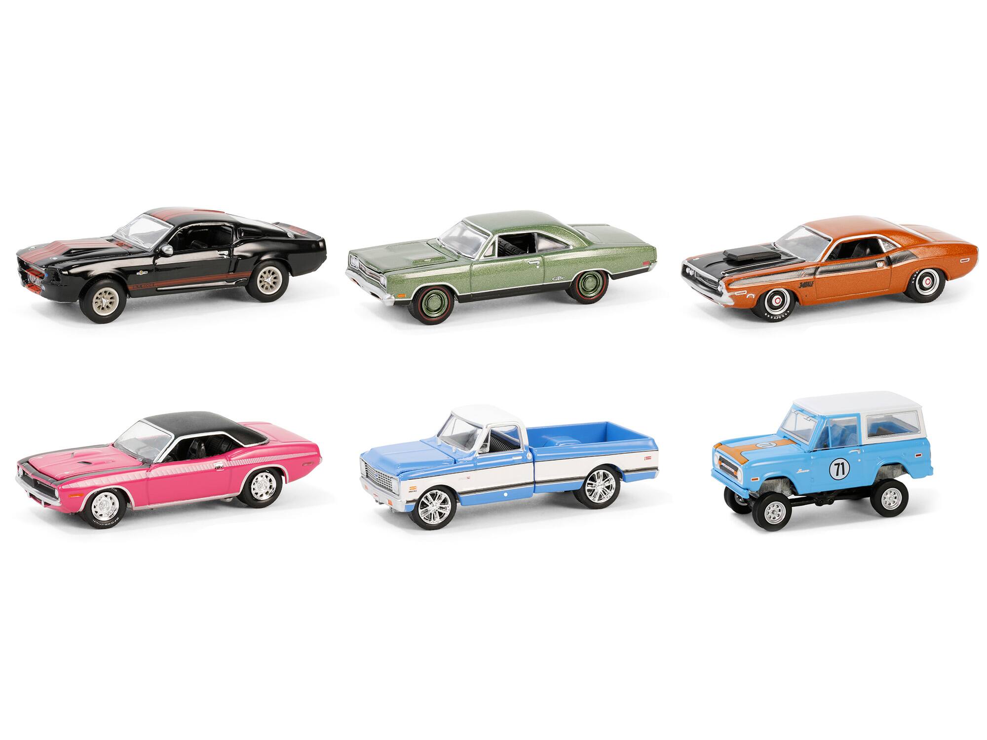 Angle. Greenlight - Barrett Jackson "Scottsdale Edition" Set of 6 Cars Series 14 1/64 Diecast Model Cars by Greenlight - Multicolor.