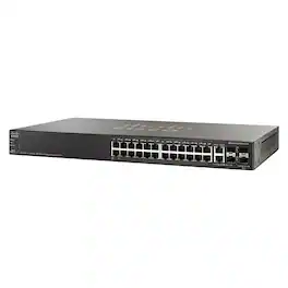 Cisco - SG500X-24P-K9-NA 24-port PoE managed switch with 4 uplinks