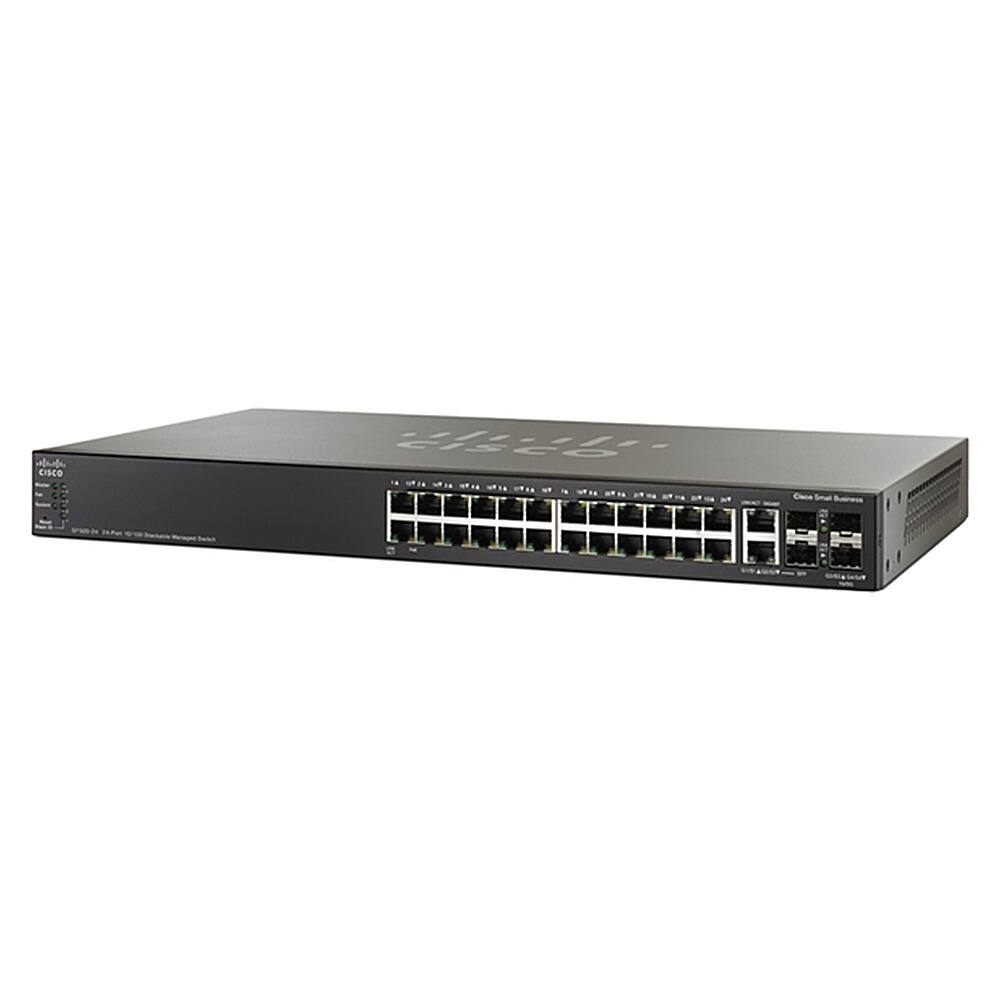 Cisco - SG500X-24P-K9-NA 24-port PoE managed switch with 4 uplinks