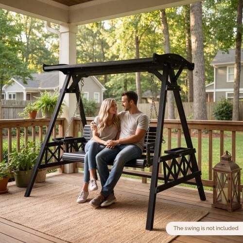 The swing is not included