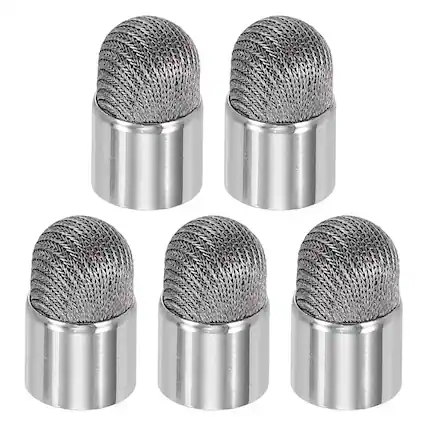 Front. Unique Bargains - 5pcs 7mm Fiber Tip with External Thread for Capacitive Stylus Pen Replacement - Gray.