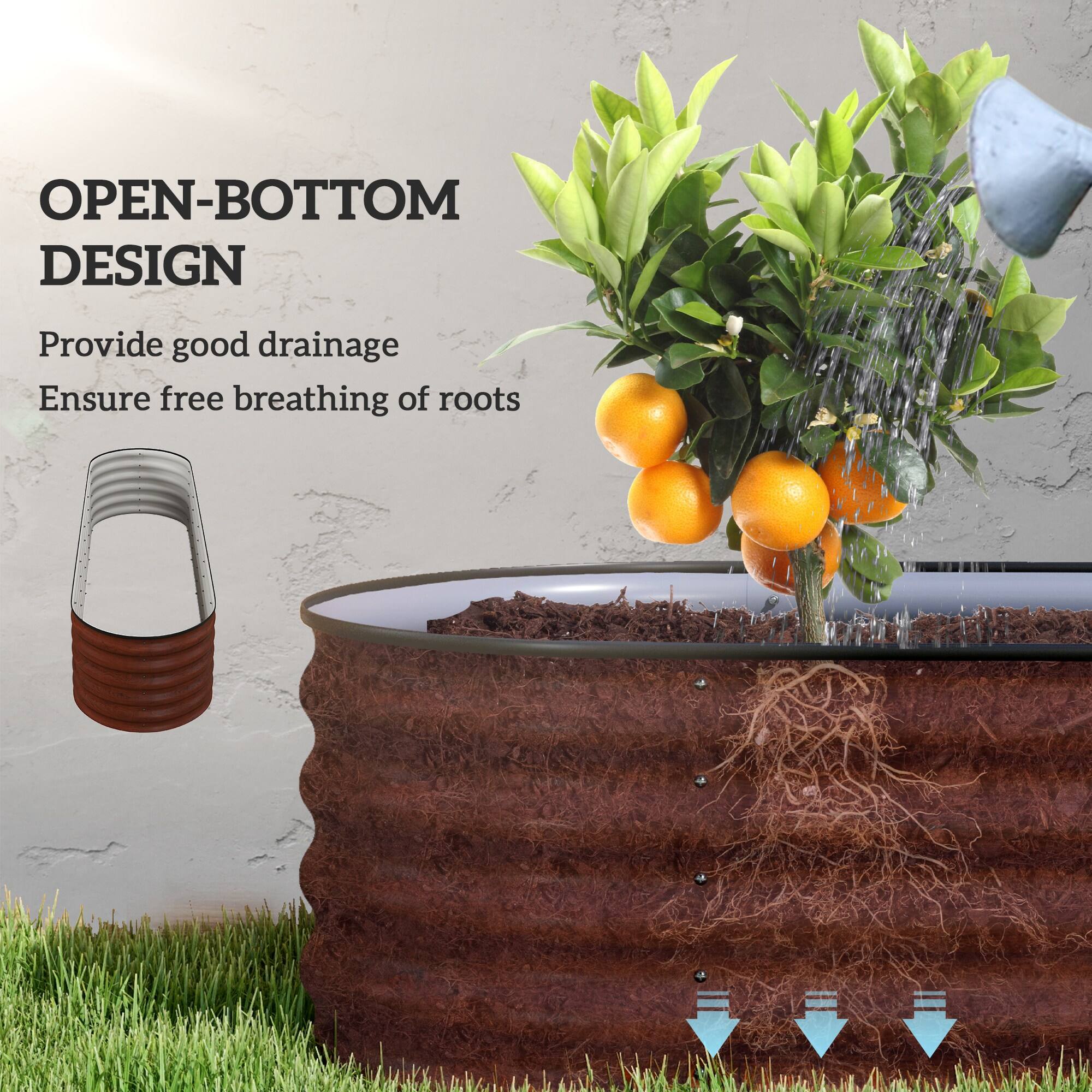 OPEN-BOTTOM DESIGN  
Provide good drainage  
Ensure free breathing of roots