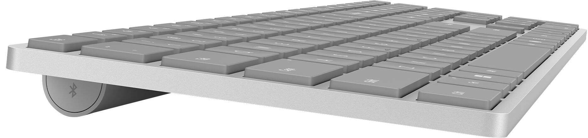 Alt View 6. Microsoft - Surface Keyboard (2nd Edition) - Full-size Wireless - Silver.