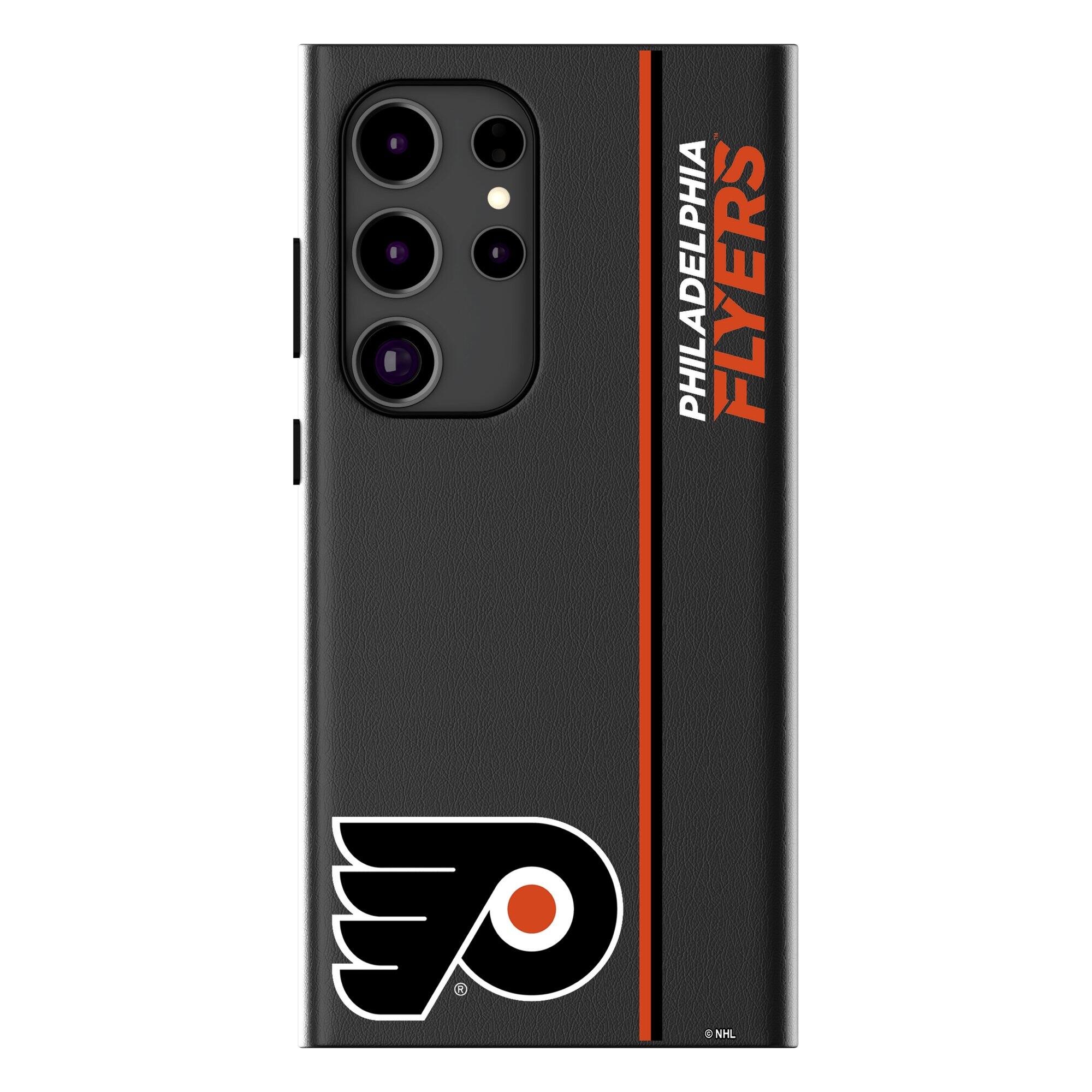 Keyscaper - NHL - Philadelphia Flyers Galaxy Magnetic Bump Case - S25 - Black