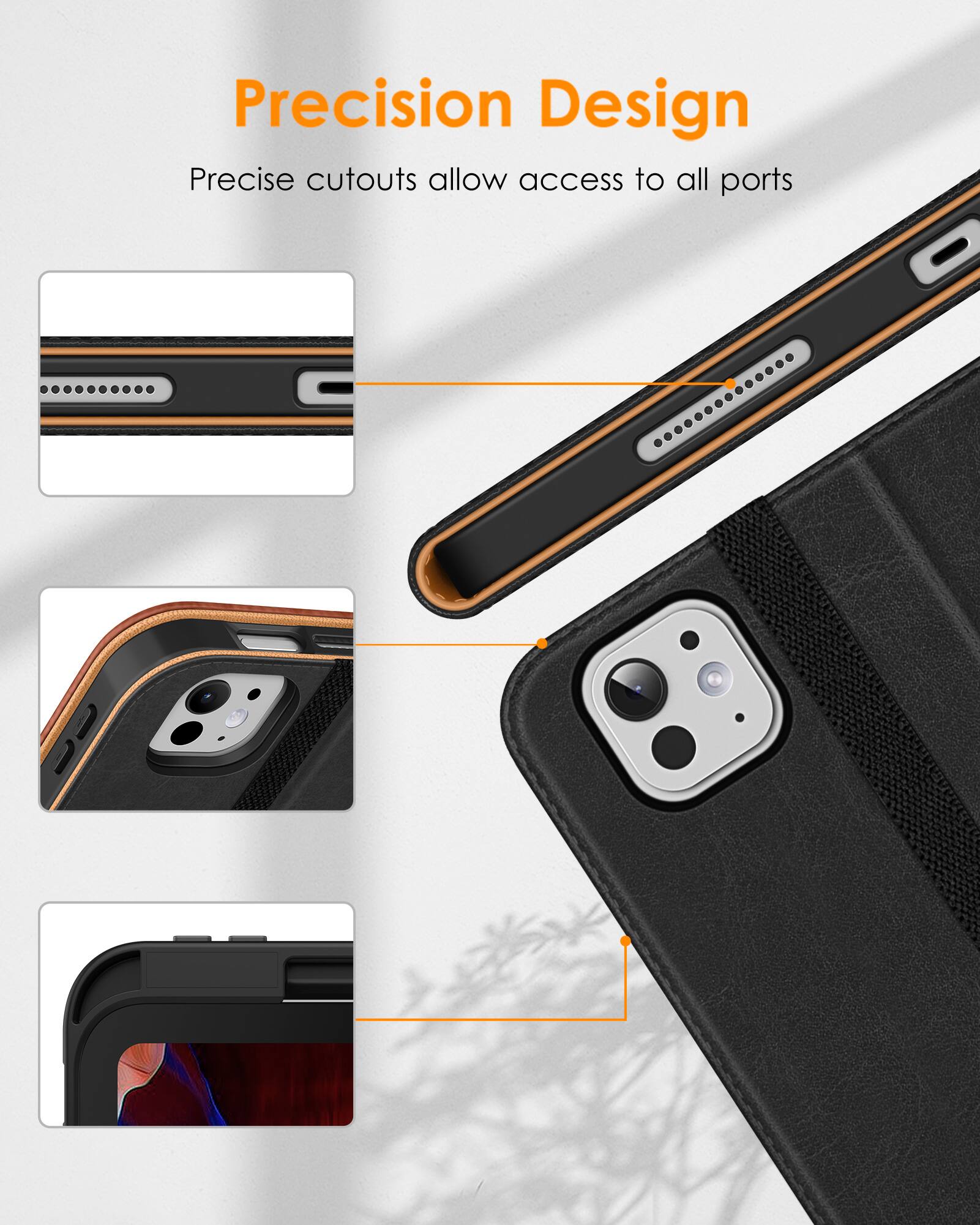 Precision Design  
Precise cutouts allow access to all ports