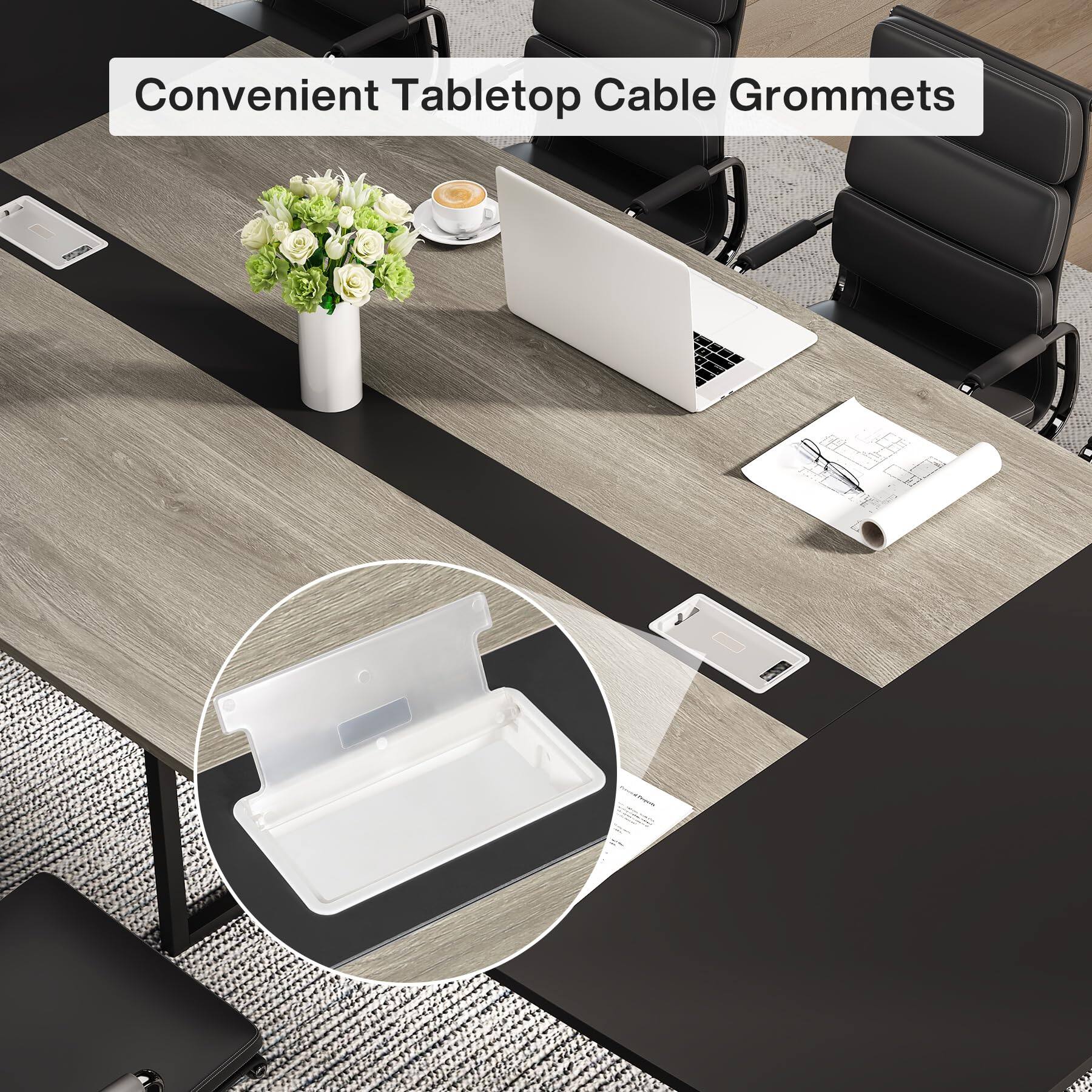 Convenient Tabletop Cable Grommets