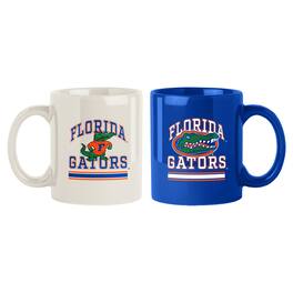 Logo Brands - Florida Gators 2-Pack 15oz. Checkered Wordmark Mug Set - Multicolor