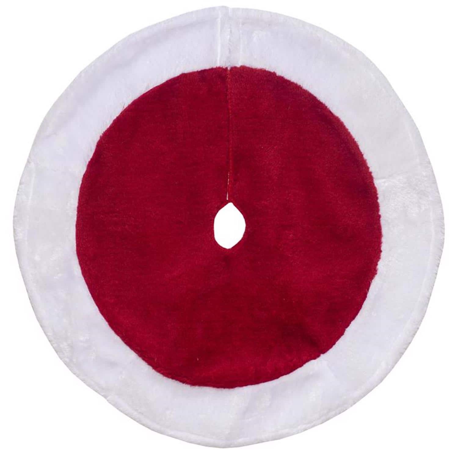 Front. Dyno - Dyno Red/White Tree Skirt - Red|White.