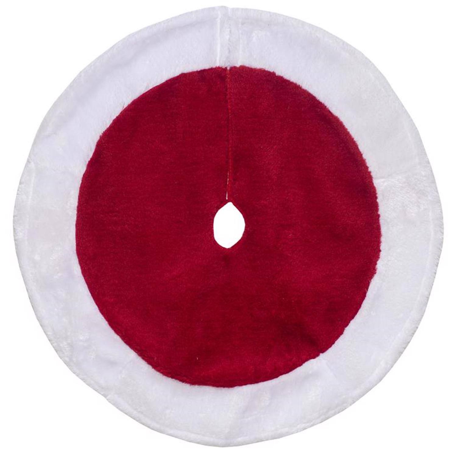 Front. Dyno - Dyno Red/White Tree Skirt - Red|White.