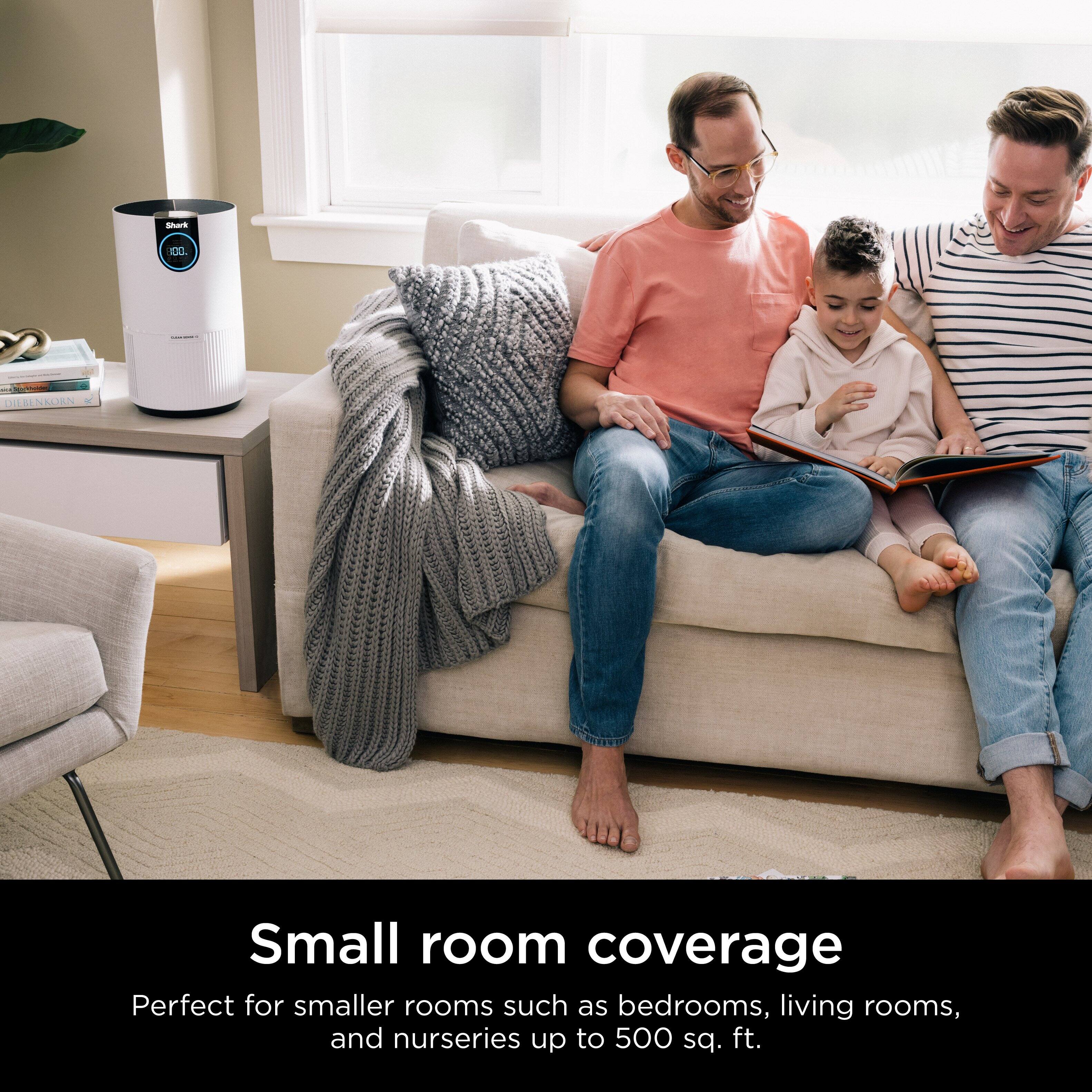 - DA | IBNSORA Small room coverage. Perfect for smaller rooms such as bedrooms, living rooms, and nurseries up to 500 sq. ft.