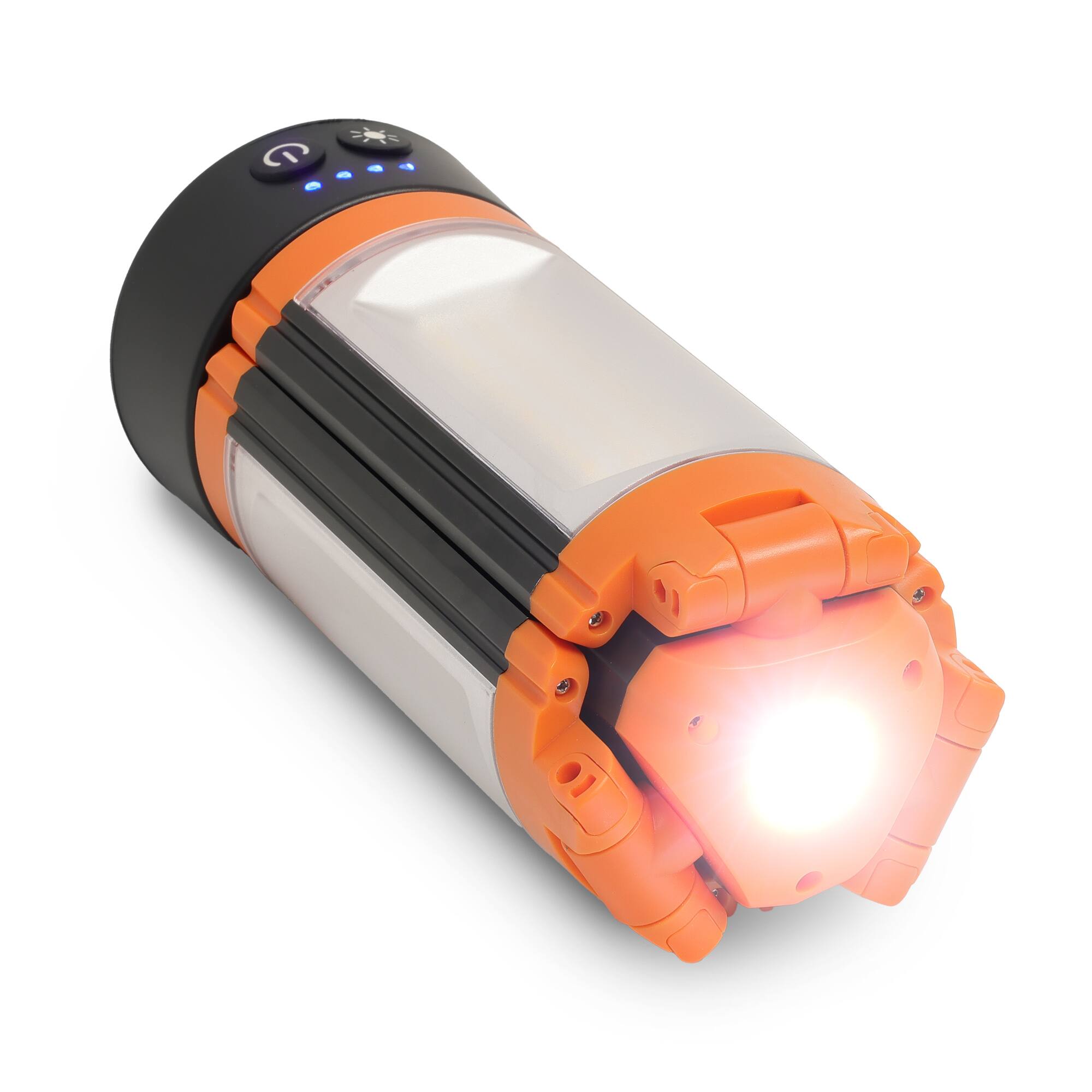 Alt View 7. Black+Decker - BLACK+DECKER Rechargeable LED Work Light with 3 Adjustable Panel Lights & Magnetic Mount, 2,000 Lumens - Orange.