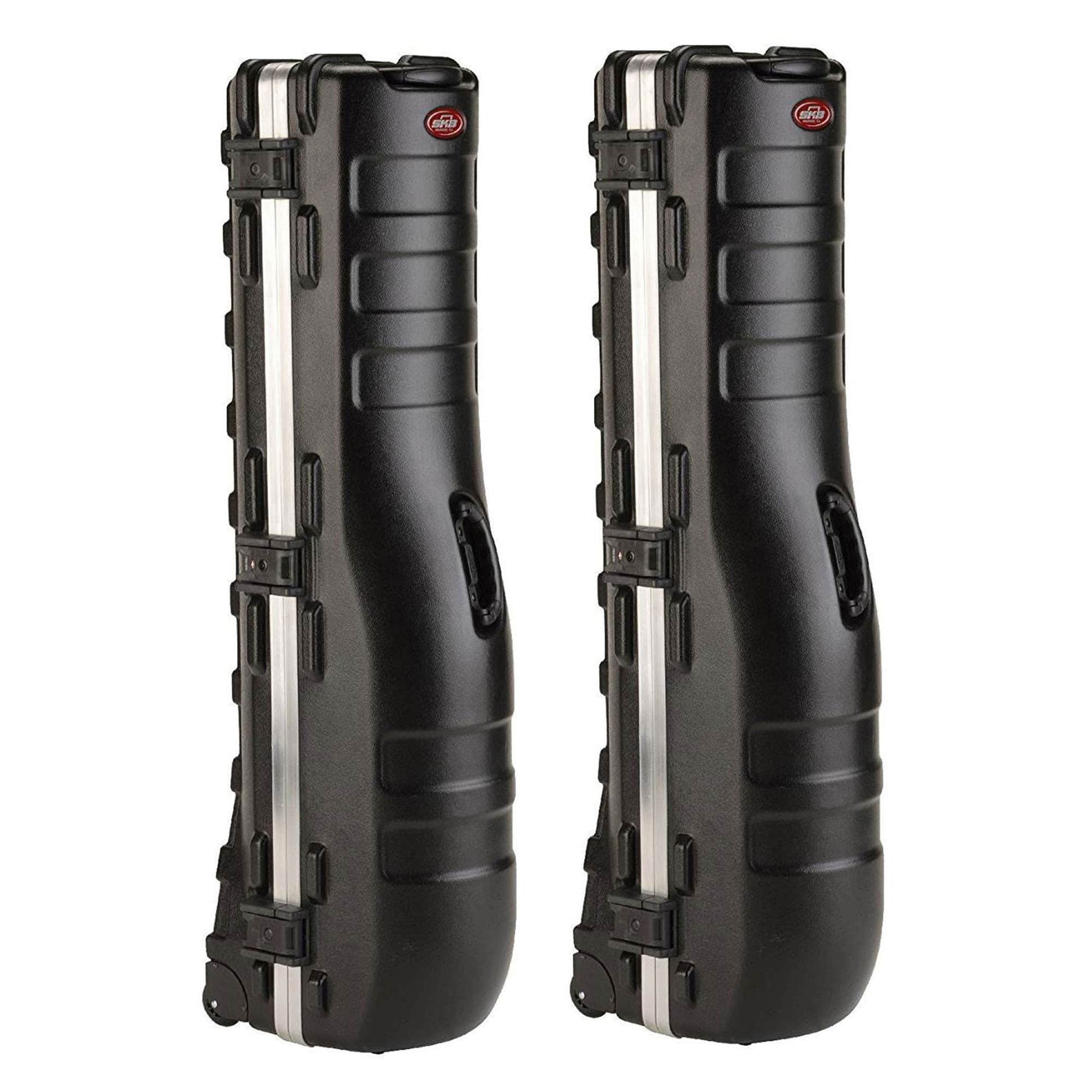 SKB - Cases ATA Deluxe Hard Plastic Storage Wheeled Golf Bag Travel Case (2 Pack) - Black