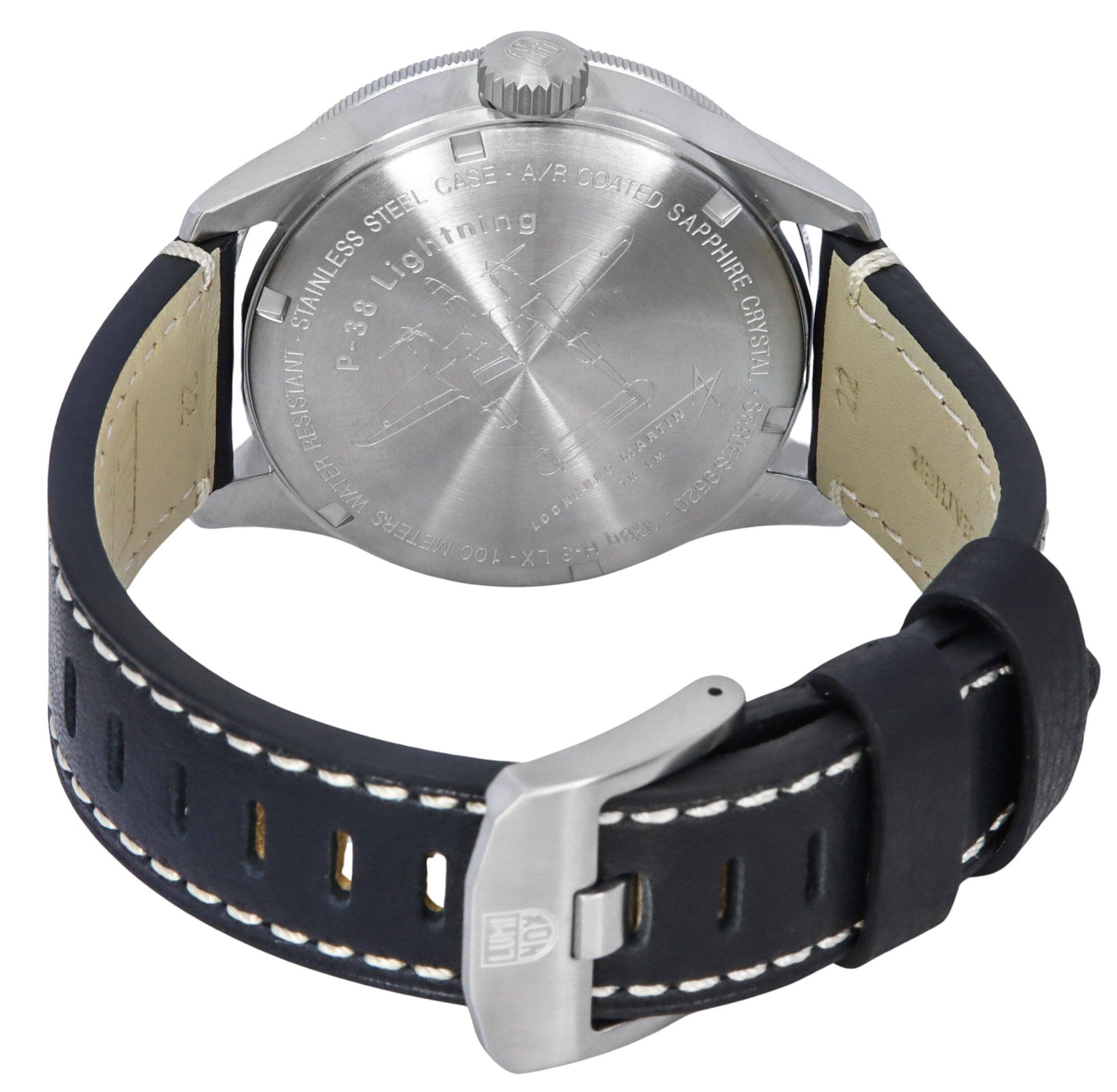 CASE  
STAINLESS STEEL  
A/R COATED SAPPHIRE CRYSTAL  
LIGHTNING  
P-38  
MARTIN SERIES  
WATER RESISTANT  
2520 METERS  
100 x 1 30 SIAS  
E  
RESISTANT  
HERM  
02533-3333  
001-X1