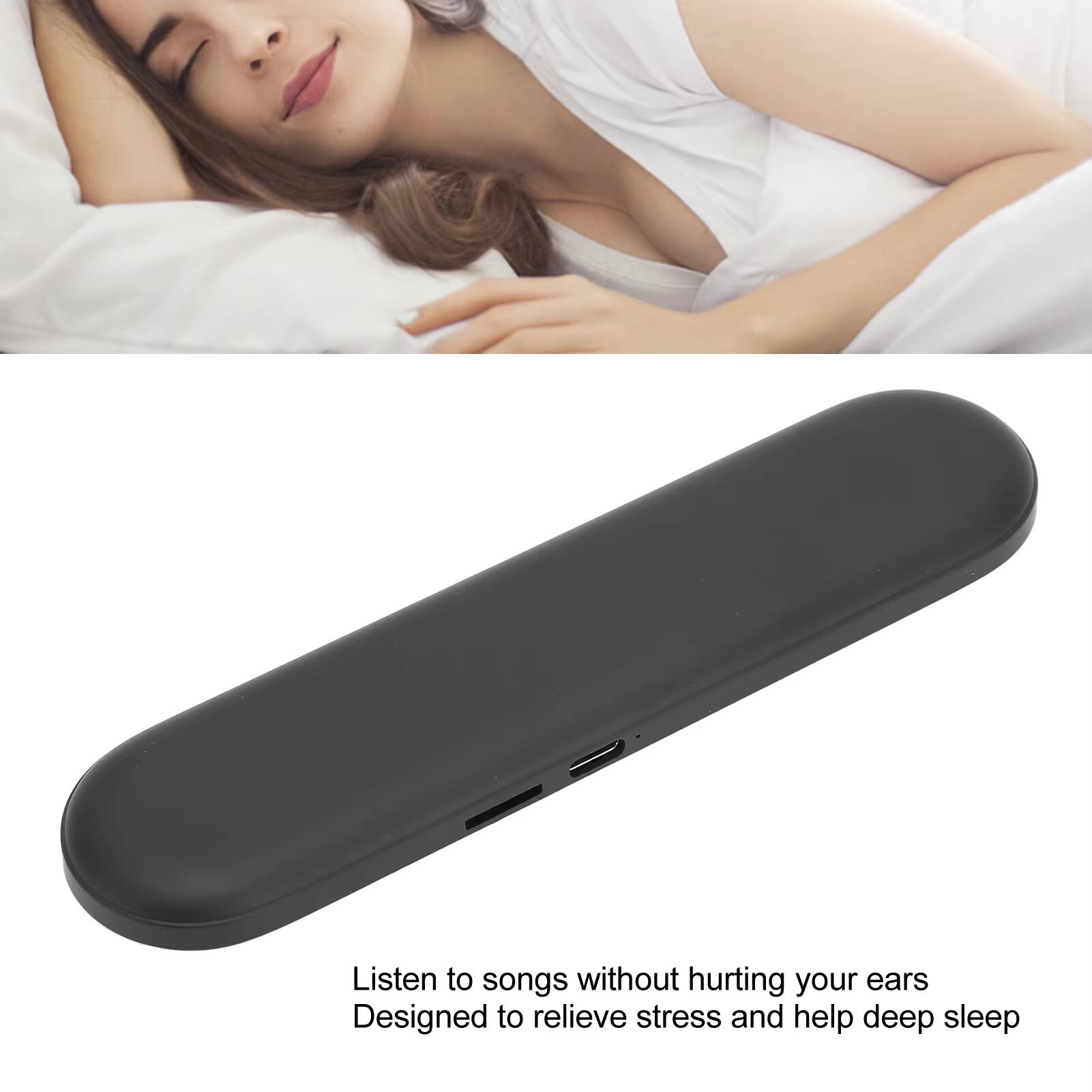 Listen to songs without hurting your ears. Designed to relieve stress and help deep sleep.
