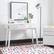 Alt View 21. Linon Home Décor - Rosita Two-Drawer Writing Desk - White.