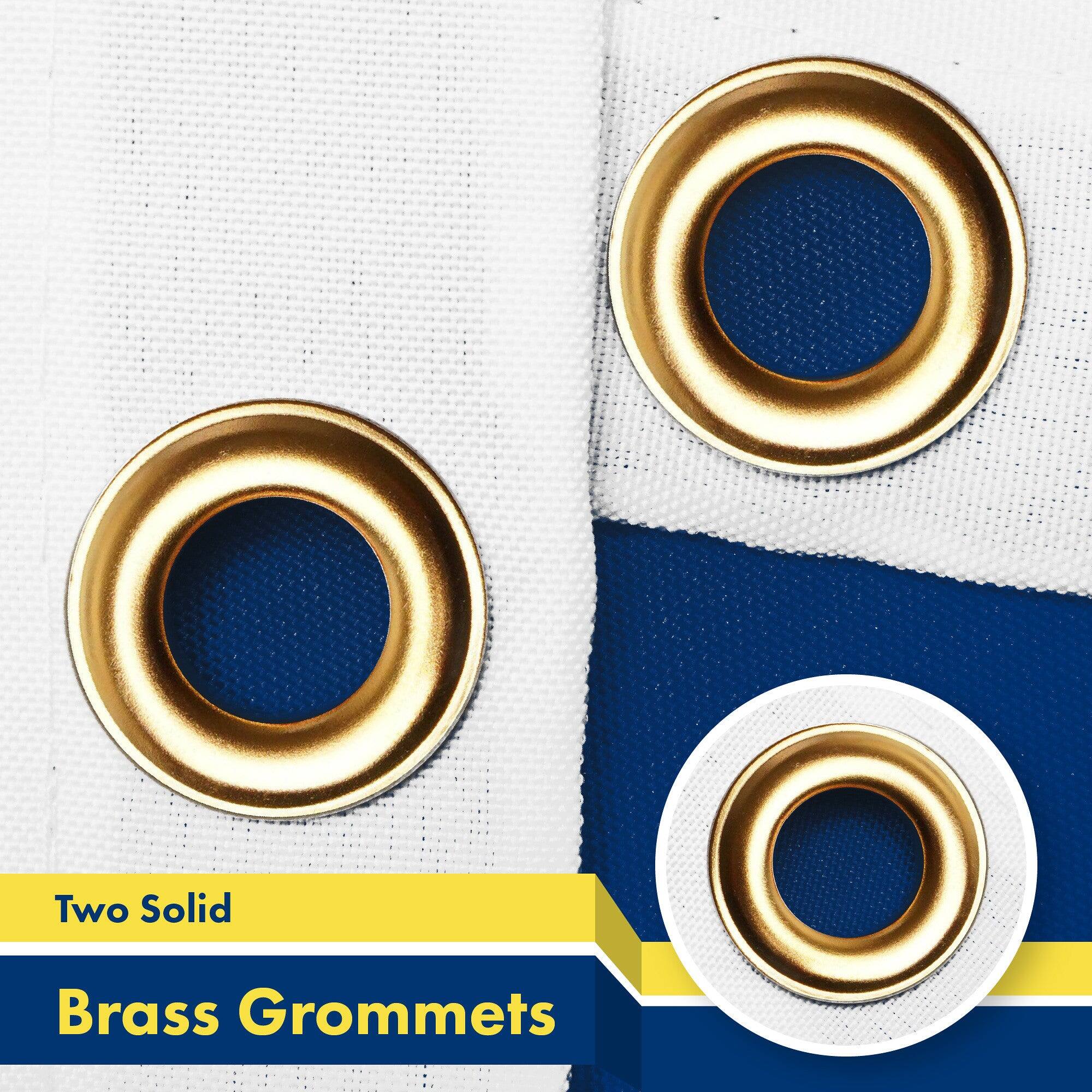 Two Solid Brass Grommets