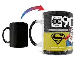 Trend Setters - Justice League (DC 90th - Superman) Morphing Mugs® Heat-Sensitive Mug - Black