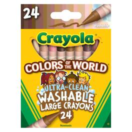 Crayola - Large Crayons, Colors of the World, 24 Count