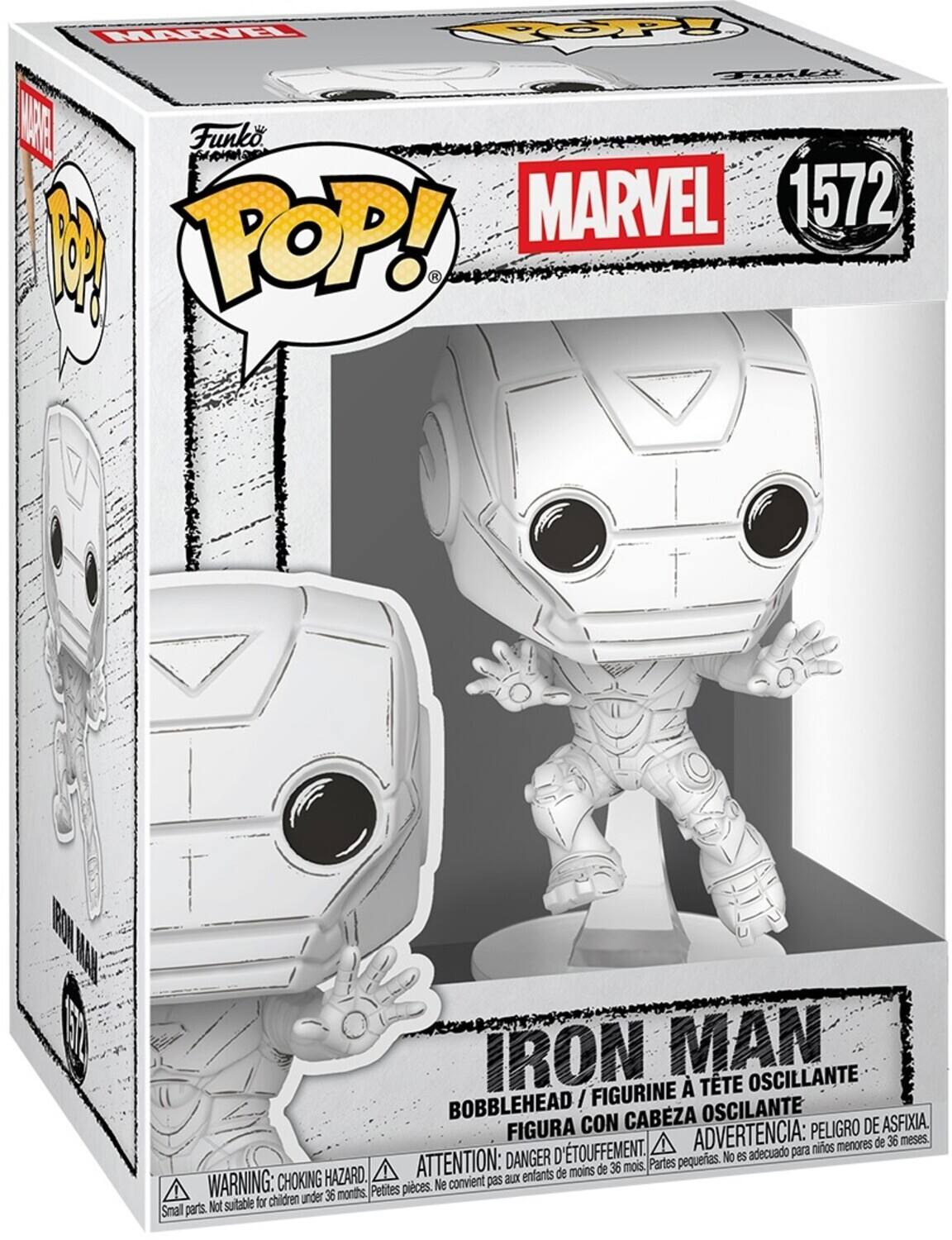 MARVEL POP! Funko MARVEL 1572 IRON MAN OSCILLANTE FIGURINE BOBBLEHEAD CON CABEZA OSCILANTE ASFIXIA. FIGURA ADVERTENCIA: PELIGRO DE ASFIXIA. WARNING: CHOKING HAZARD. ATTENTION: DANGER D'ÉTOUFFEMENT. ADVERTENCIA: PELIGRO DE ASFIXIA.