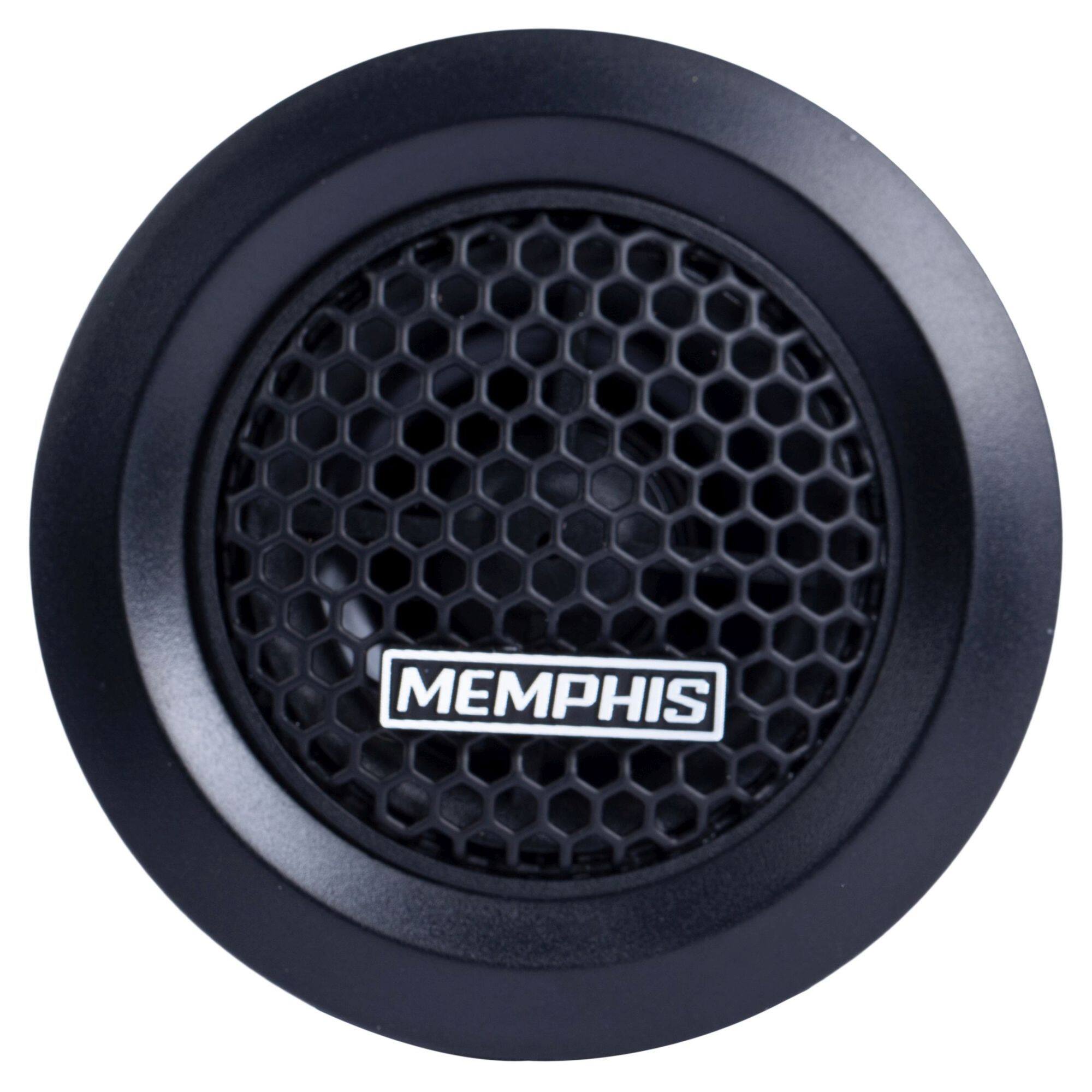 Alt View 2. Memphis Car Audio - Memphis Audio PRX10 Power Reference Series 1" PEI Dome Tweeters With 2-Way Crossover - Pair - Black/Gray.