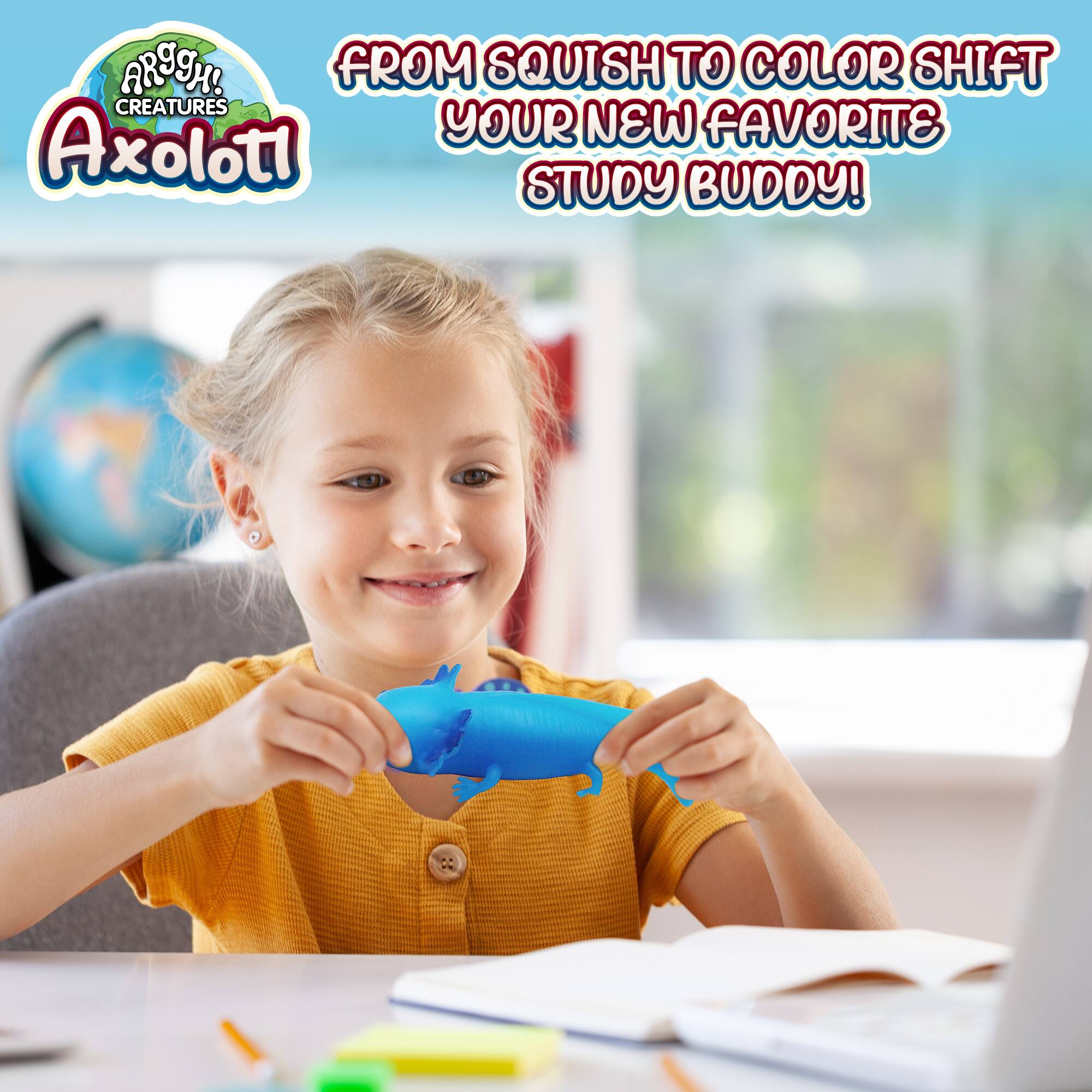 ARGH! FROM SQUISH TO COLOR SHIFT CREATURES Axolotl YOUR NEW FAVORITE STUDY BUDDY!