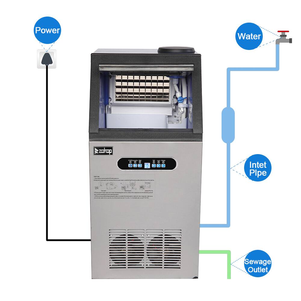Power Water zohop - 66 O O 60 O O a 50 Intet Pipe Sewage Outlet