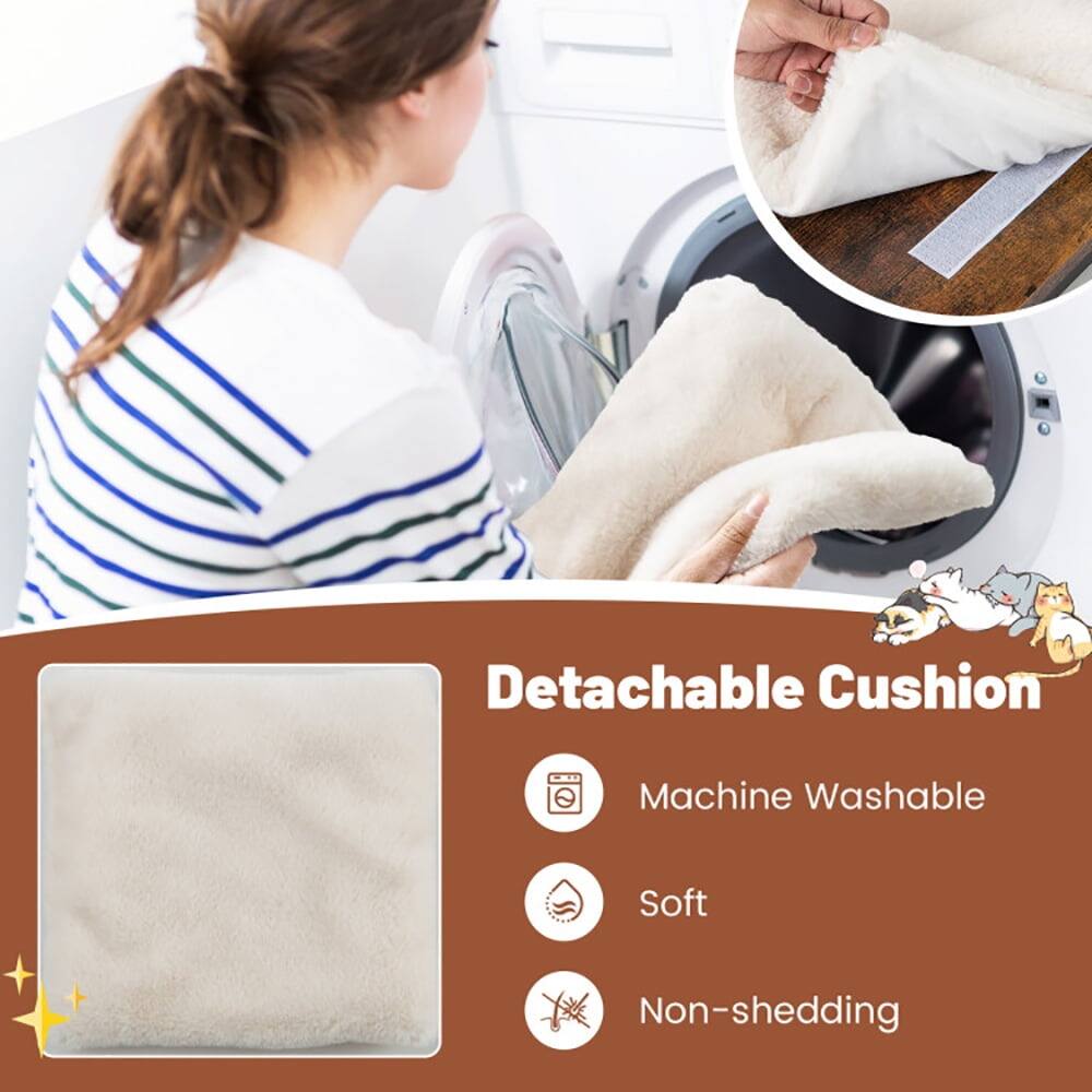 Detachable Cushion  
Machine Washable  
Soft  
Non-shedding