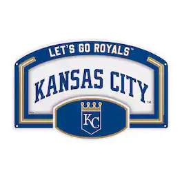 Evergreen Enterprises - Kansas City Royals 11" x 17" Embossed USA Steel Buckle Wall Sign - Multicolor