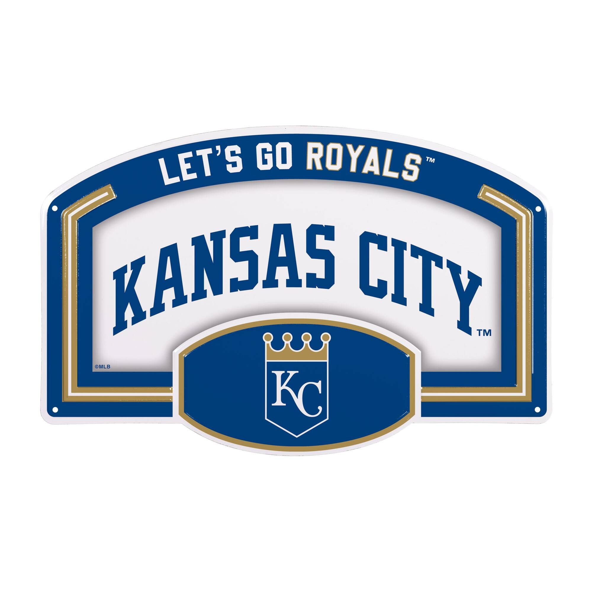 Kansas City Royals 11" x 17" Embossed USA Steel Buckle Wall Sign