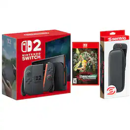 Switch 2 Console with Hyrule Warriors Age of Imprisonment and Protective Case Bundle - Nintendo Switch 2