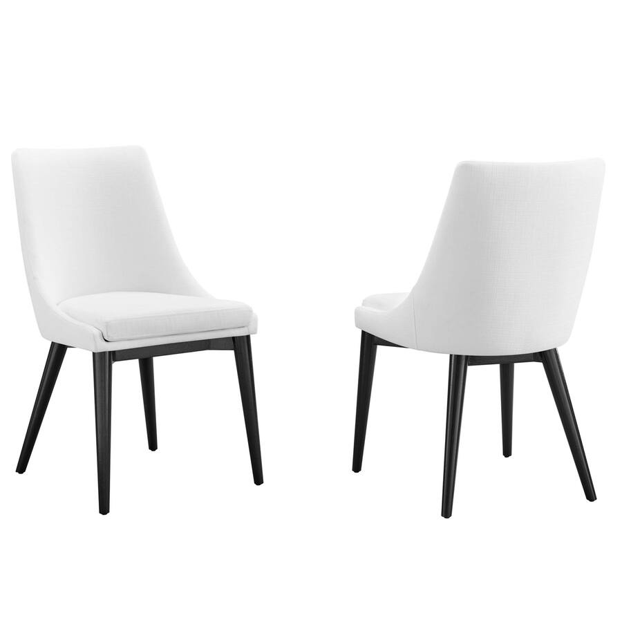 Good Reception Form Viscount Fabric Dining Side Chair Set of 2 by Modway White - Best Buy