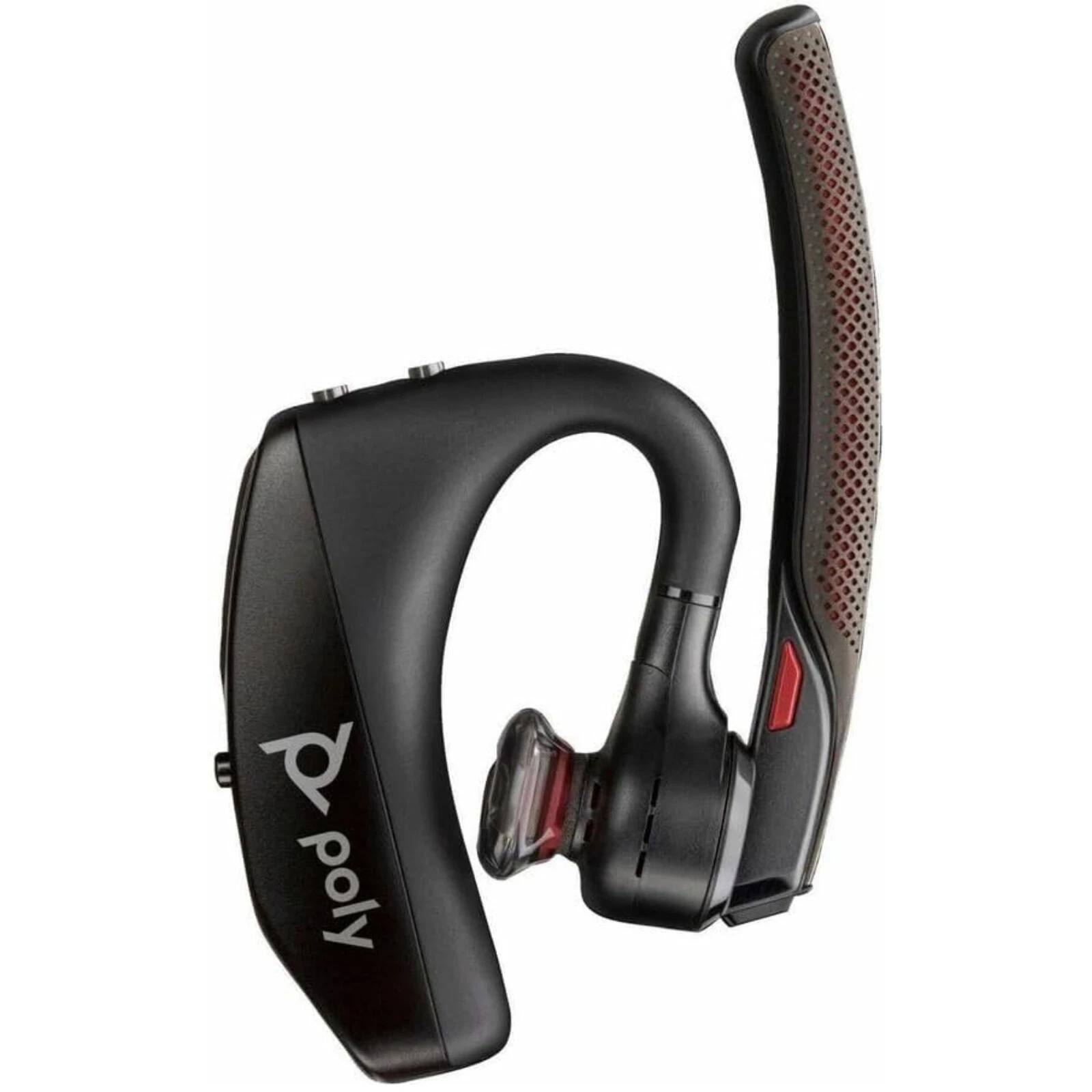 Angle. Poly - Voyager 5200 UC Bluetooth Wireless Noise-Canceling Headset with BT700 USB Adapter - Black.