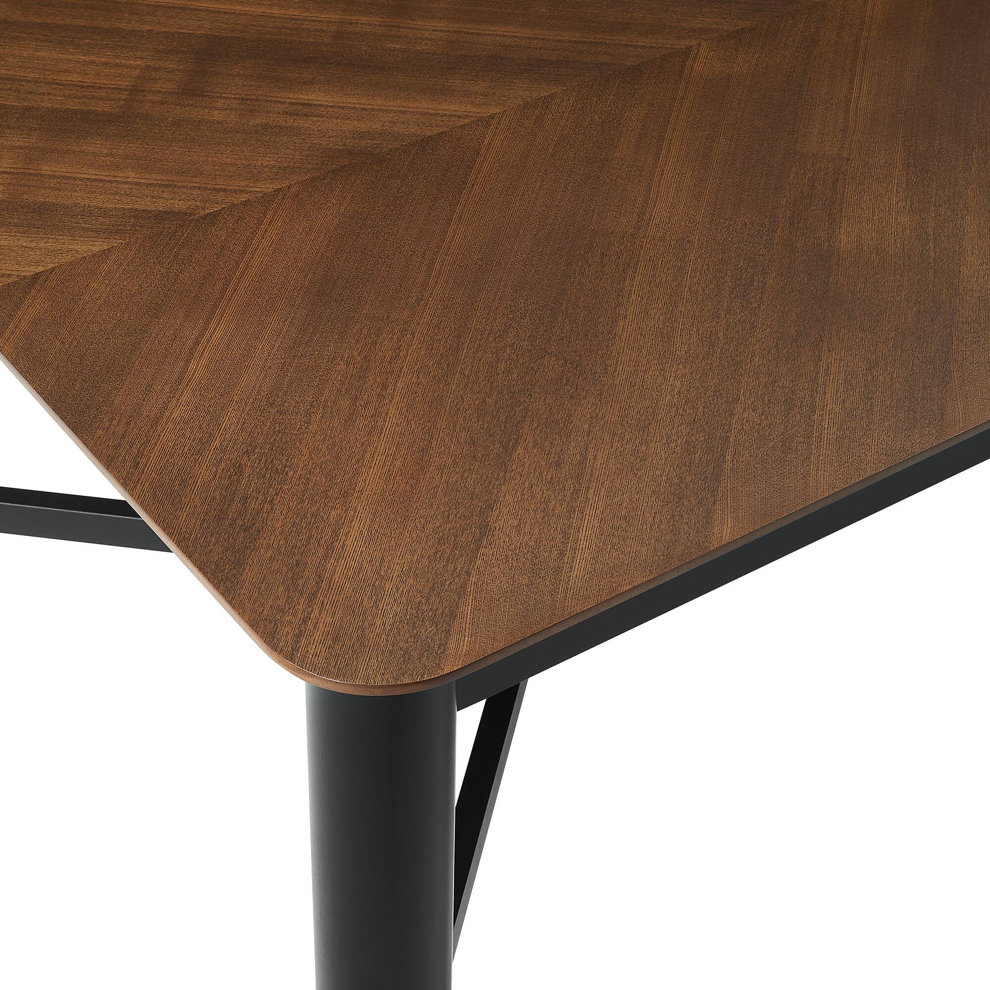 Alt View 7. Modway - Ashlan 110" Rectangle Dining Table by Modway - Walnut.