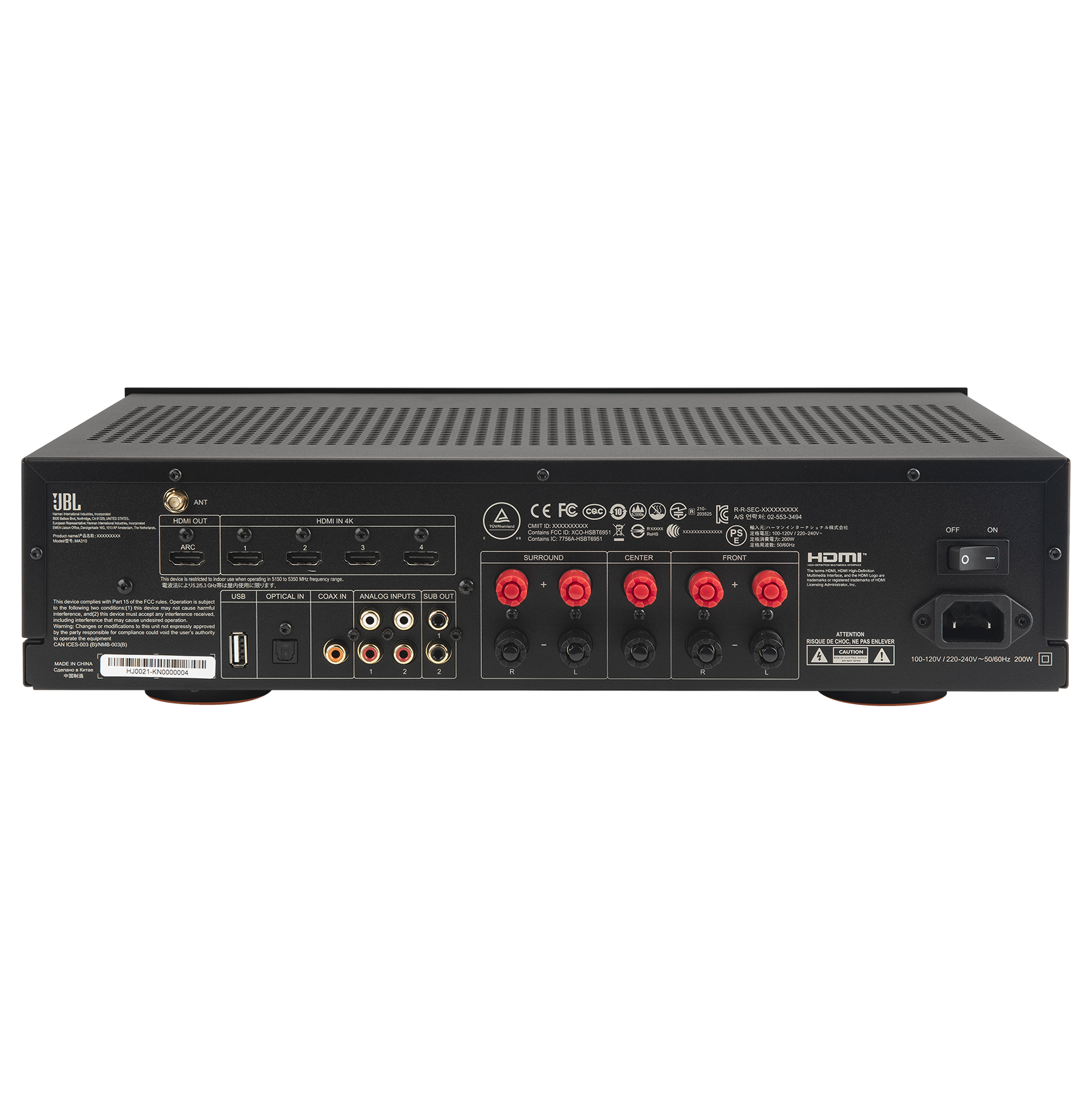 JBL MV-D7500CE-FC B-C AC/DC 125V 125148282-2