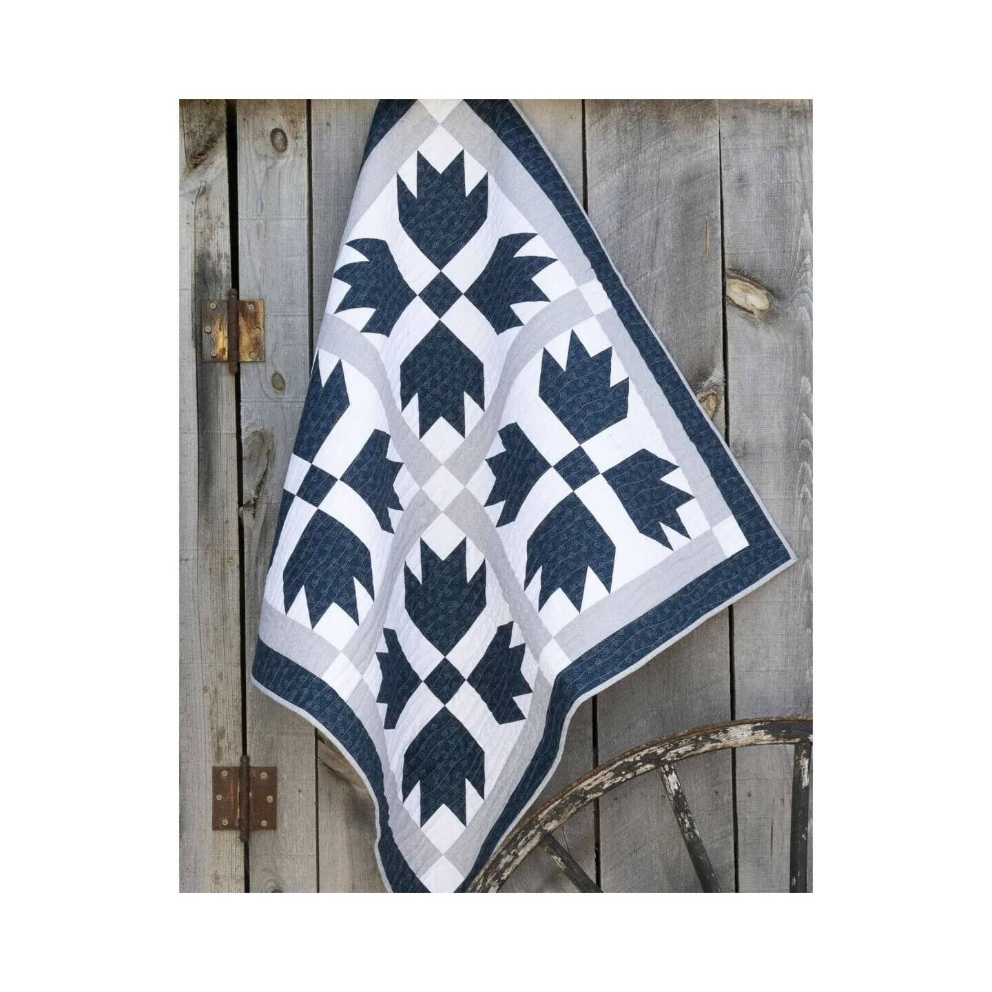 Alt View 1. AccuQuilt - GO! Bear's Paw 14 Inch Finished Fabric Cutting Die with Multiple Designs, Shapes, and Sizes for Quilt, Pillow - White.