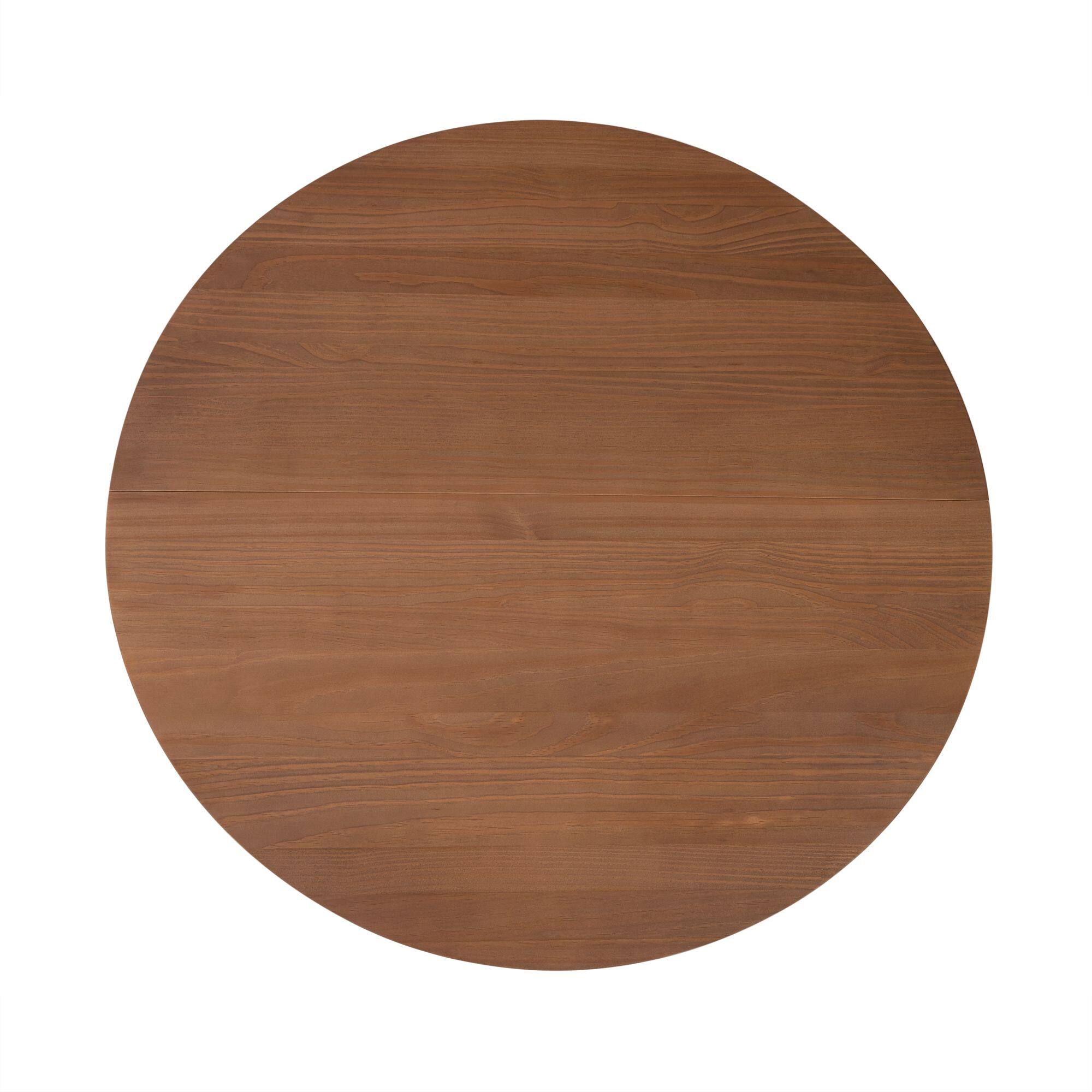 Alt View 8. Plank+Beam - Lido Round Dining Table (38in / 966mm)|| Pecan - Pecan.