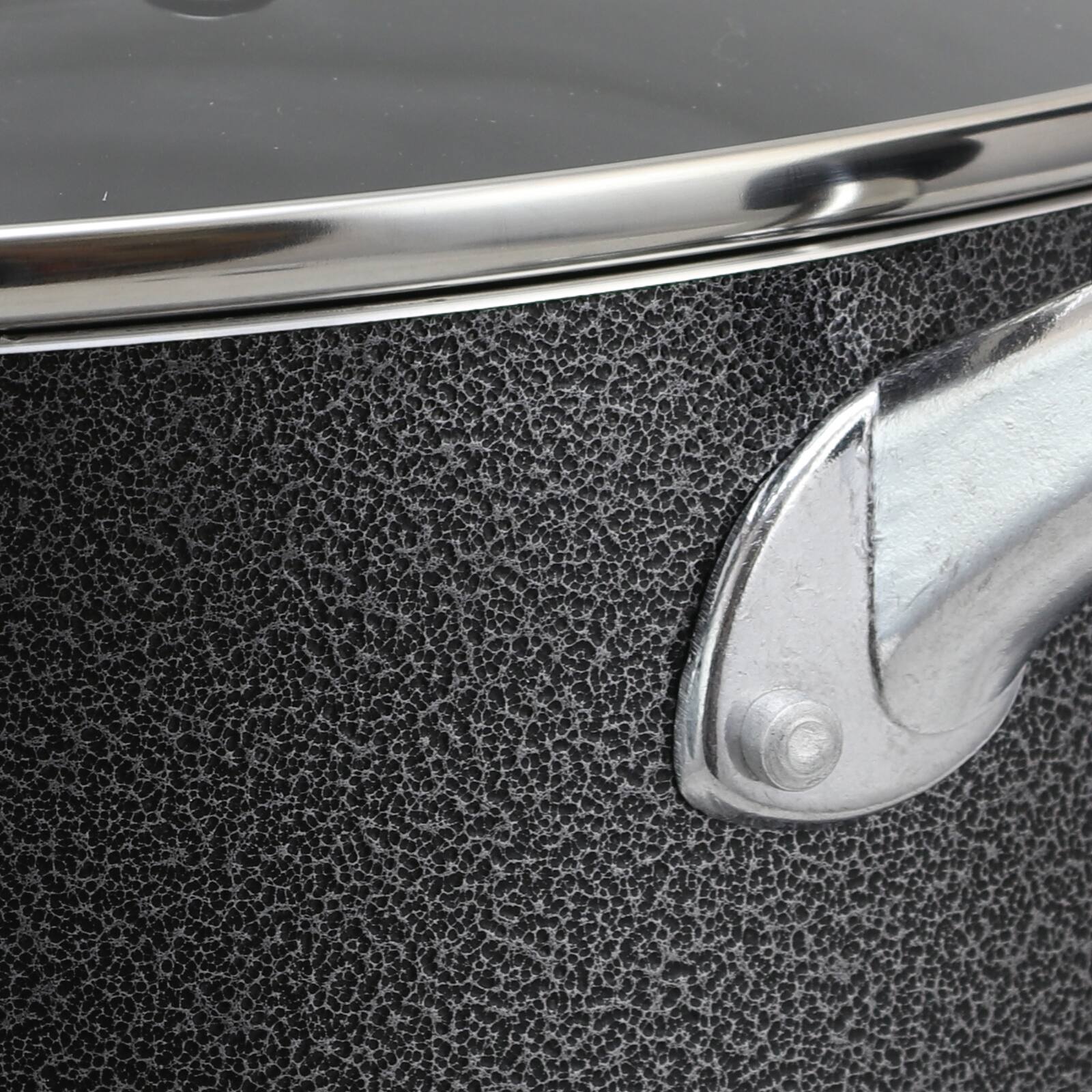 Alt View 2. Oster - Oster Clairborne 6 Quart Aluminum Hammered Tone Dutch Oven with Lid - Charcoal Grey.