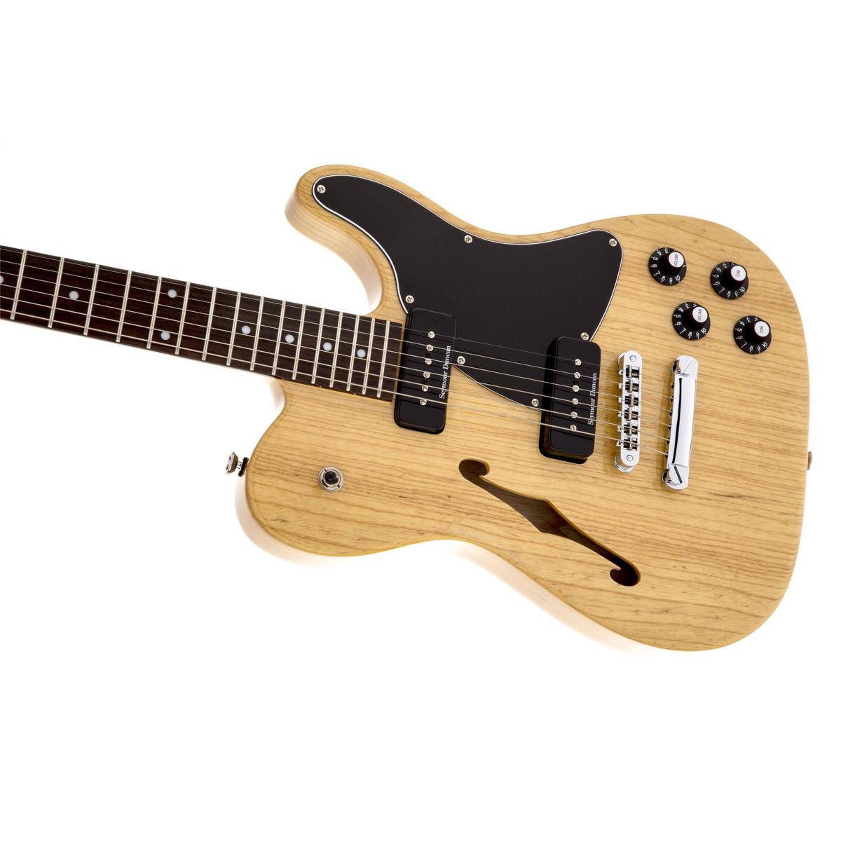 Alt View 3. Fender - Fender Jim Adkins JA-90 Telecaster Thinline, Laurel Fingerboard, Natural.