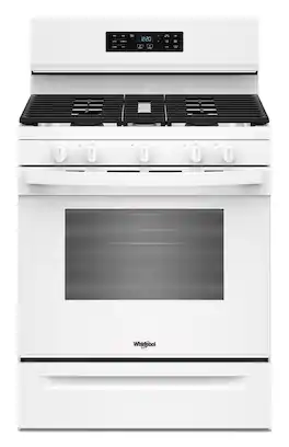 Whirlpool - 5.0 Cu. Ft. Freestanding Gas Range with Air Cooking Technology and Steam Clean - White