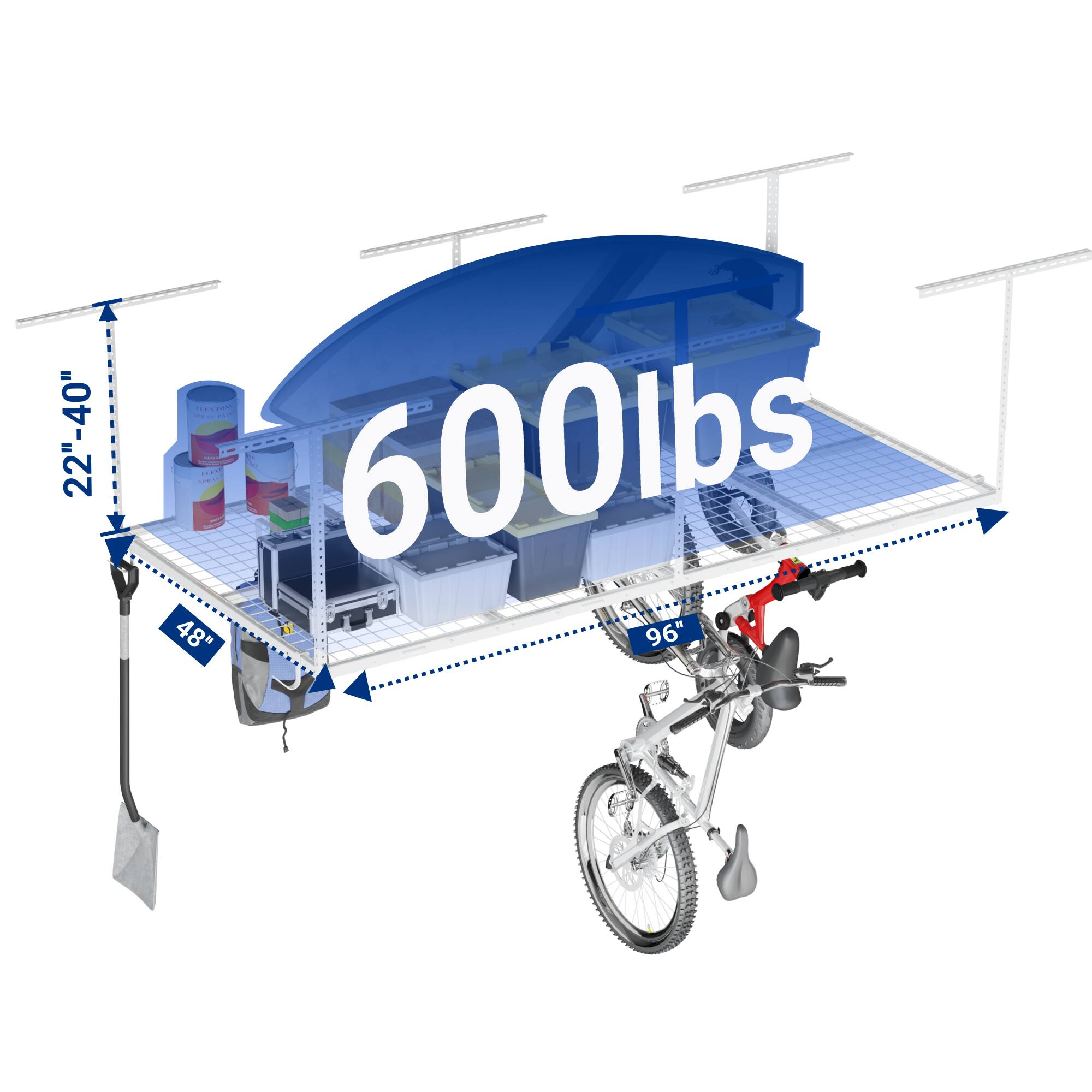 22"-40"  
600lbs  
48"  
96"