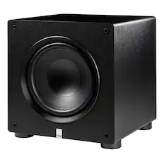 Front. ELAC - ELAC PS350 Varro 12 Inch Smart Subwoofer - Each (Black) - Black.