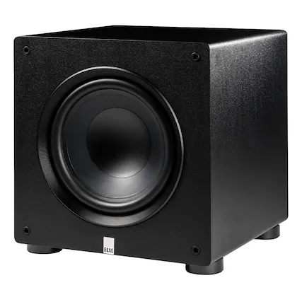 Front. ELAC - ELAC PS350 Varro 12 Inch Smart Subwoofer - Each (Black) - Black.