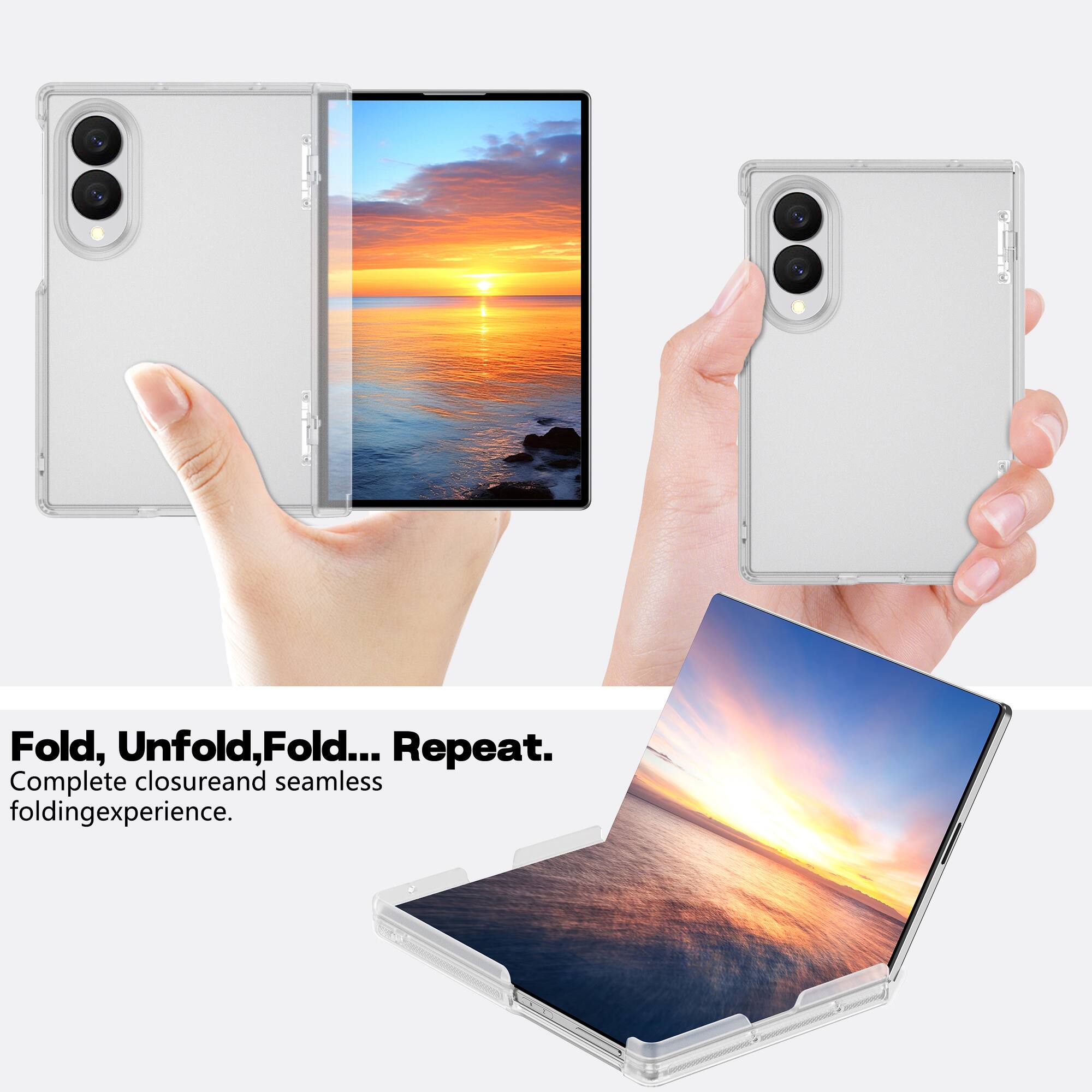 Fold, Unfold, Fold... Repeat.  
Complete closure and seamless folding experience.