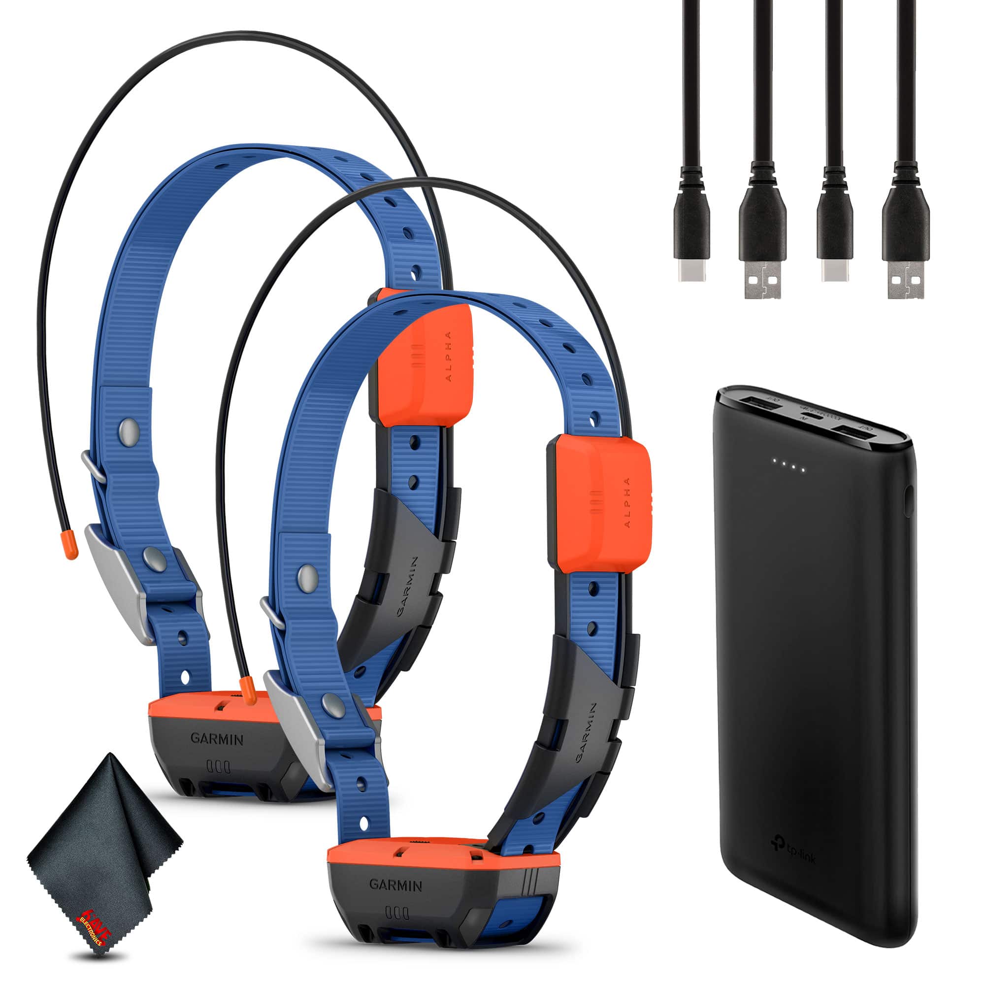 Garmin - Alpha T20 Tracking Collar For Dogs + Power Bank Battery - Black