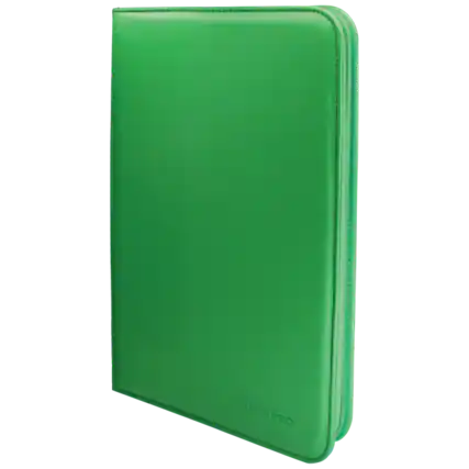 Front. Ultra PRO - Ultra PRO - Vivid 9-Pocket Zippered PRO-Binder - Green.