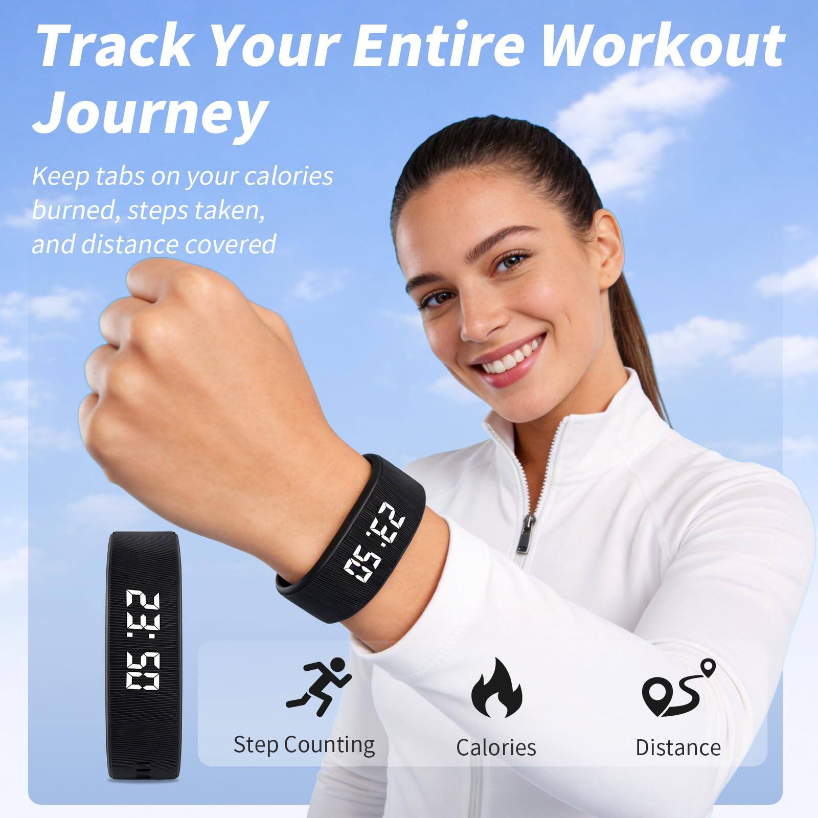 Track Your Entire Workout Journey  
Keep tabs on your calories burned, steps taken, and distance covered

23:05  
50 23:50  
Step Counting Calories  
Distance