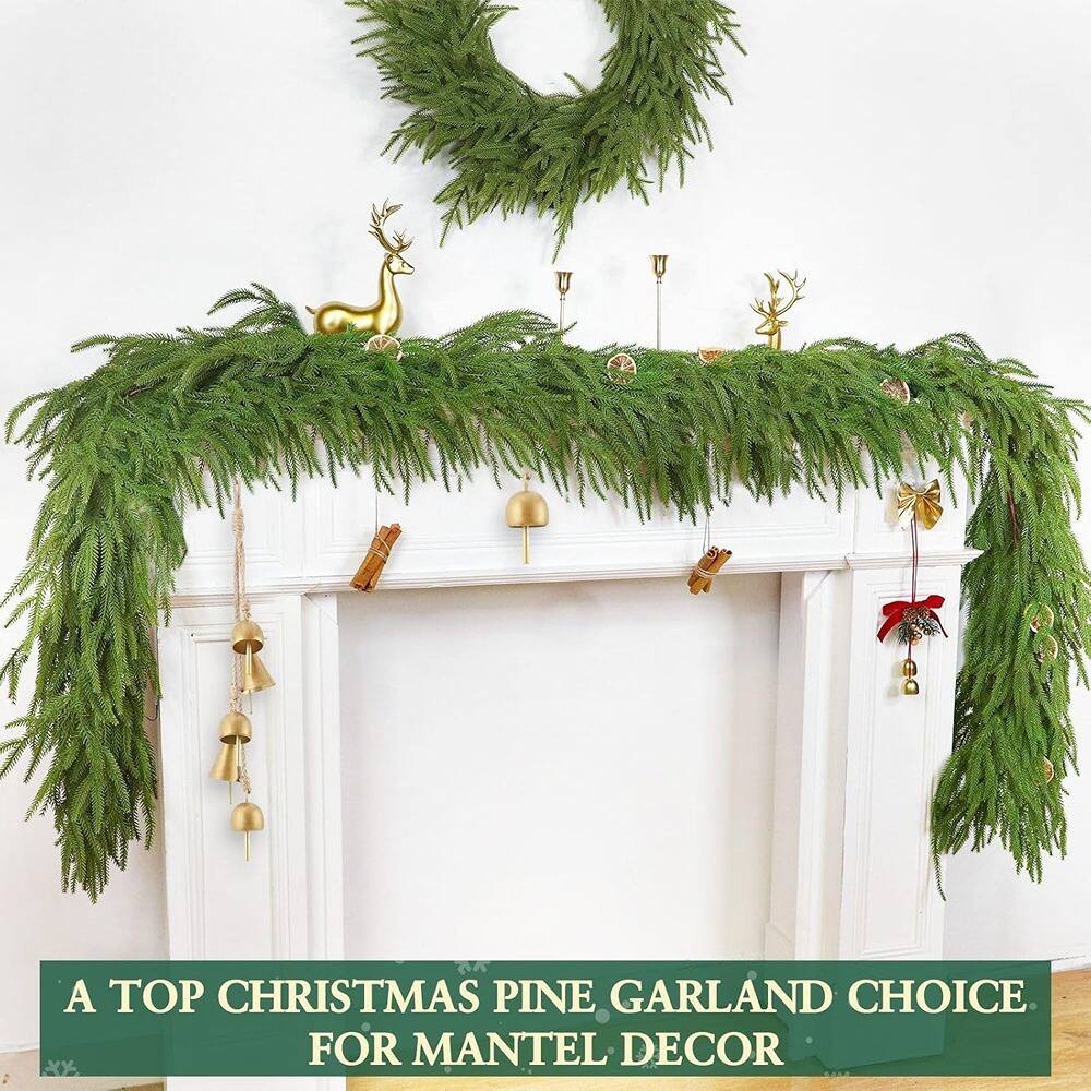 A Top Christmas Pine Garland Choice for Mantel Decor