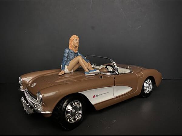 Alt View 2. American Diorama - Seated Couple Release III, 2 piece Figurine Set for 1/18 Scale Models by American Diorama.
