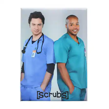 Front. Ata Boy - Scrubs JD & Turk 2.5 x 3.5 Inch Photo Magnet - Multi-Colored.