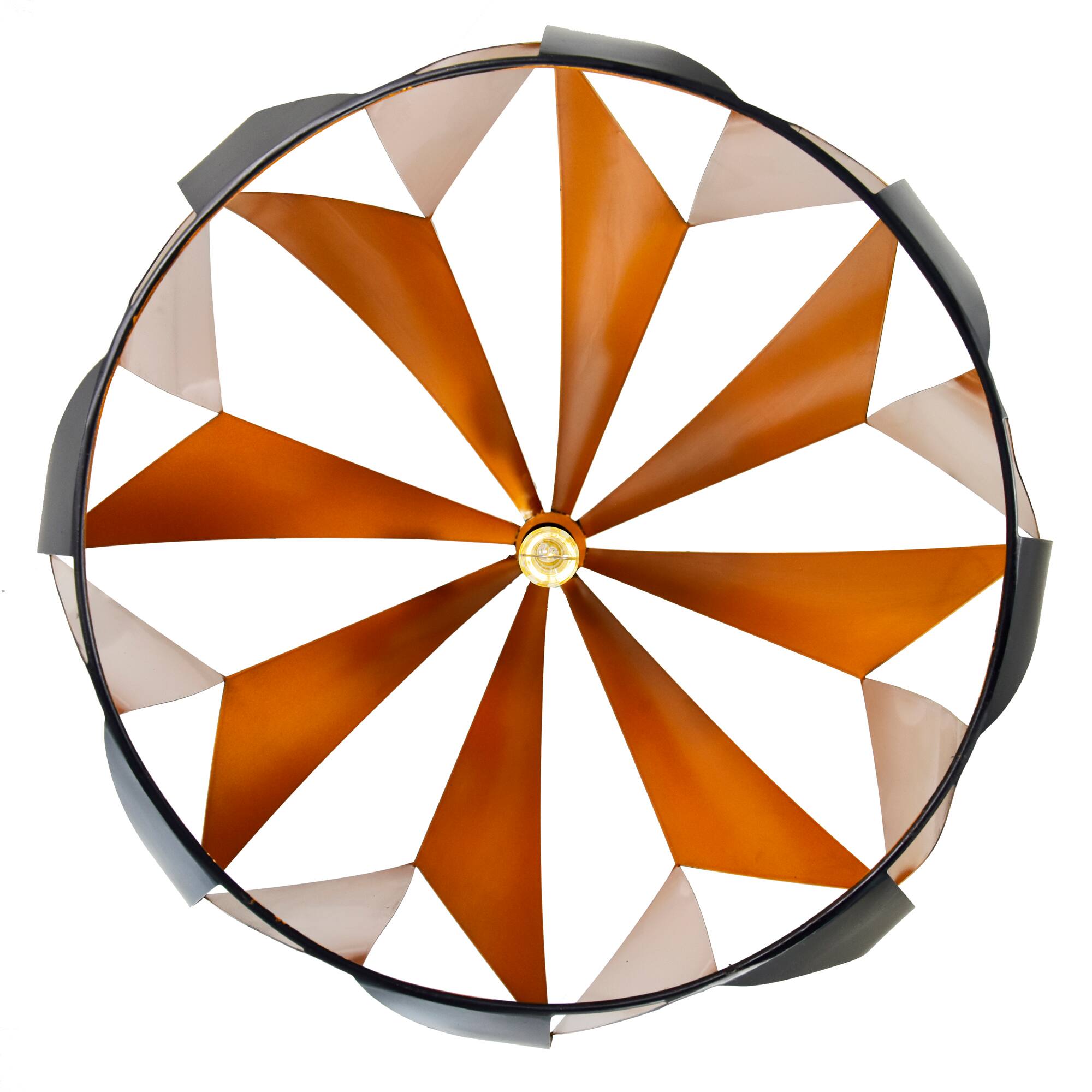 Alt View 1. CWI Lighting - Oxide 1 Light Down Pendant With Black+Copper Finish - Black & Copper.